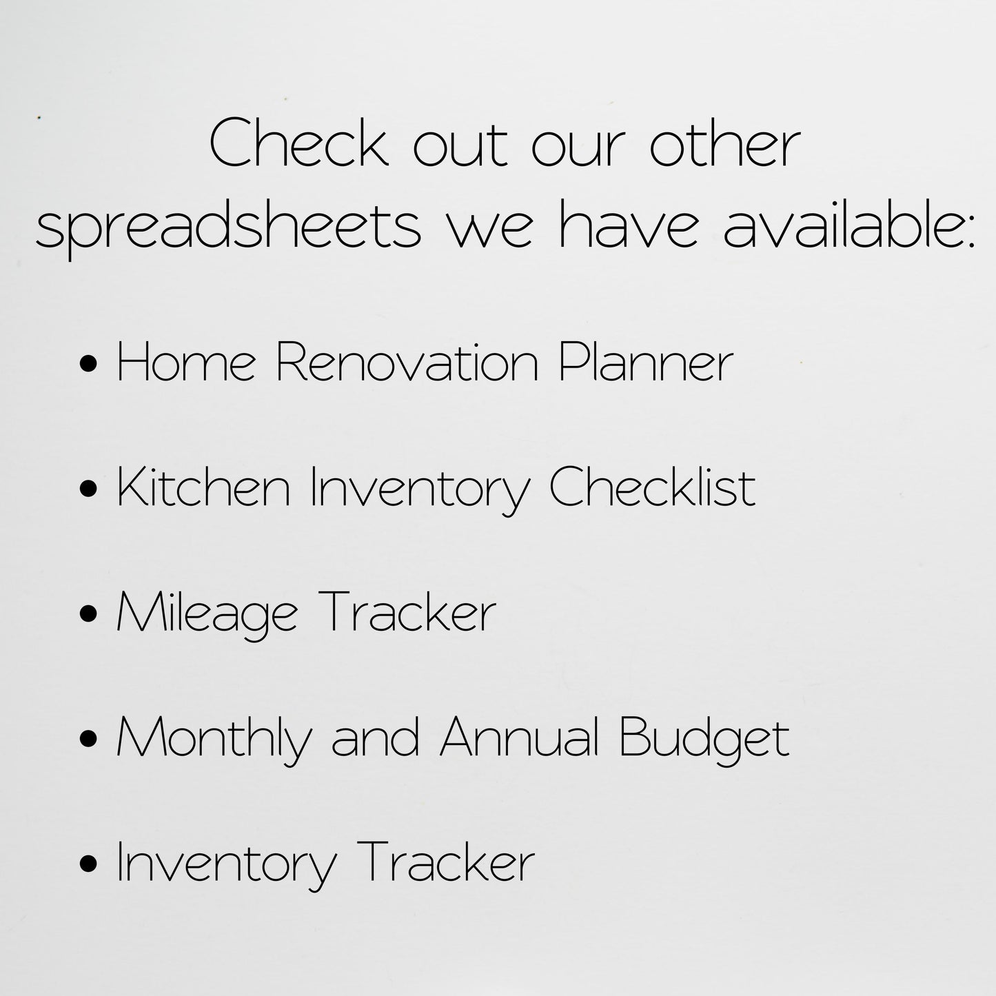 Kitchen Renovation Planner Google Sheets and Excel Spreadsheet