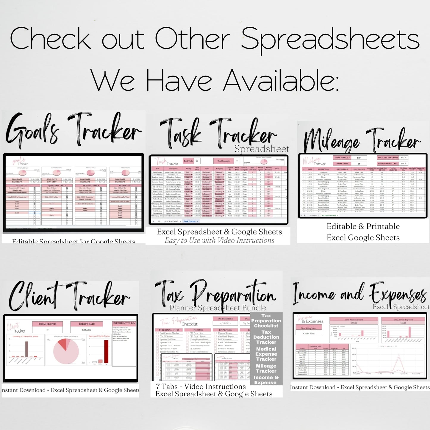 Caregiver Log & Caregiver Checklist Tracker Template for Google Sheets and Excel Spreadsheet