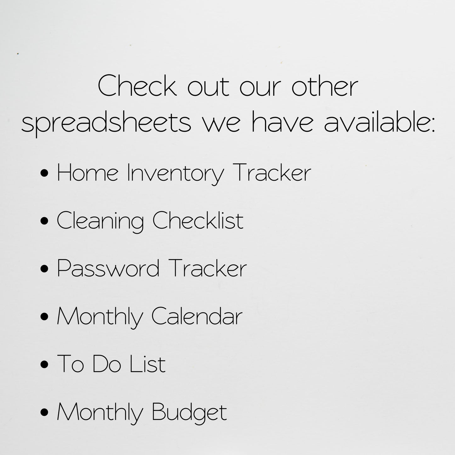 Declutter Checklist Google Sheet