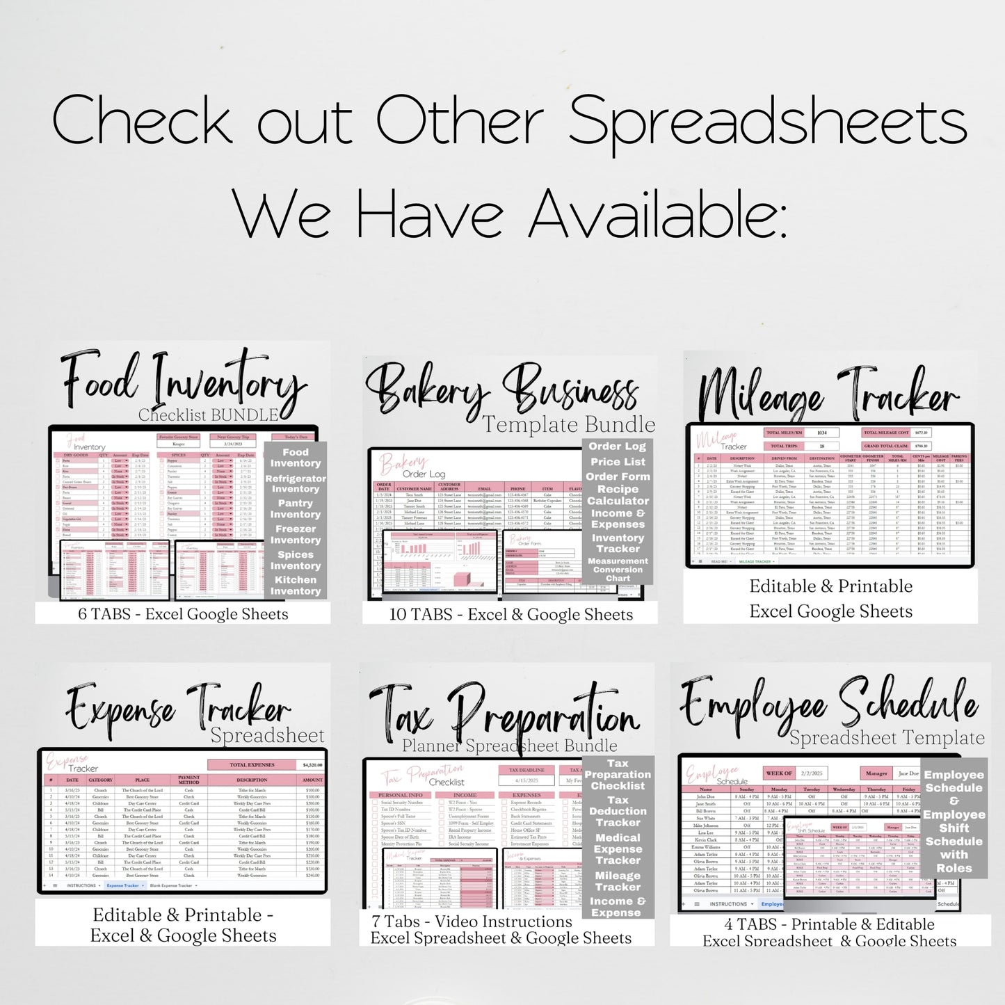 Bakery Order Form Template Google Sheets and Excel Spreadsheet