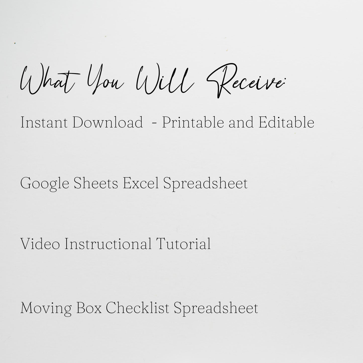 Moving Box Inventory Google Sheet and Excel Spreadsheet