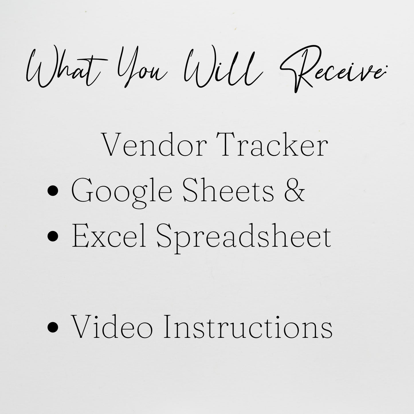 Vendor Tracker Template Google Sheets and Excel Spreadsheet