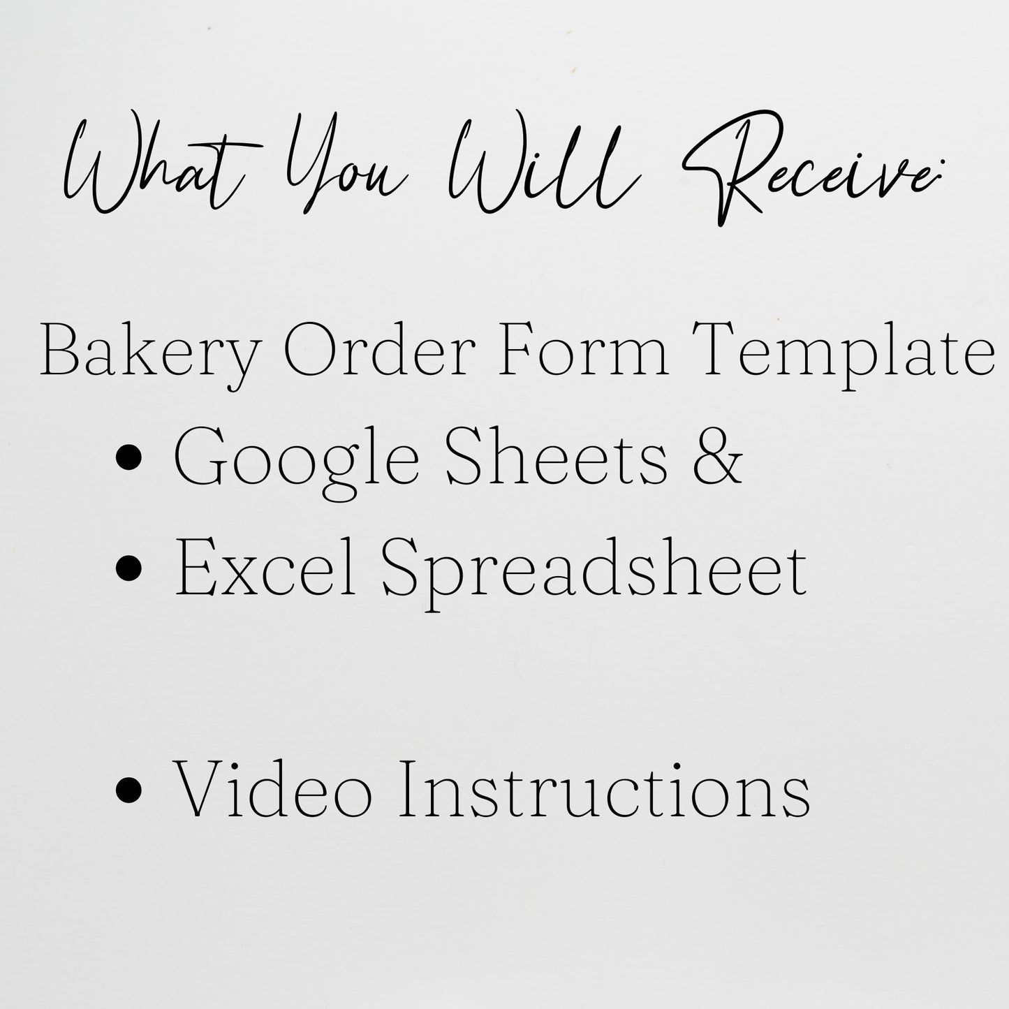 Bakery Order Form Template Google Sheets and Excel Spreadsheet