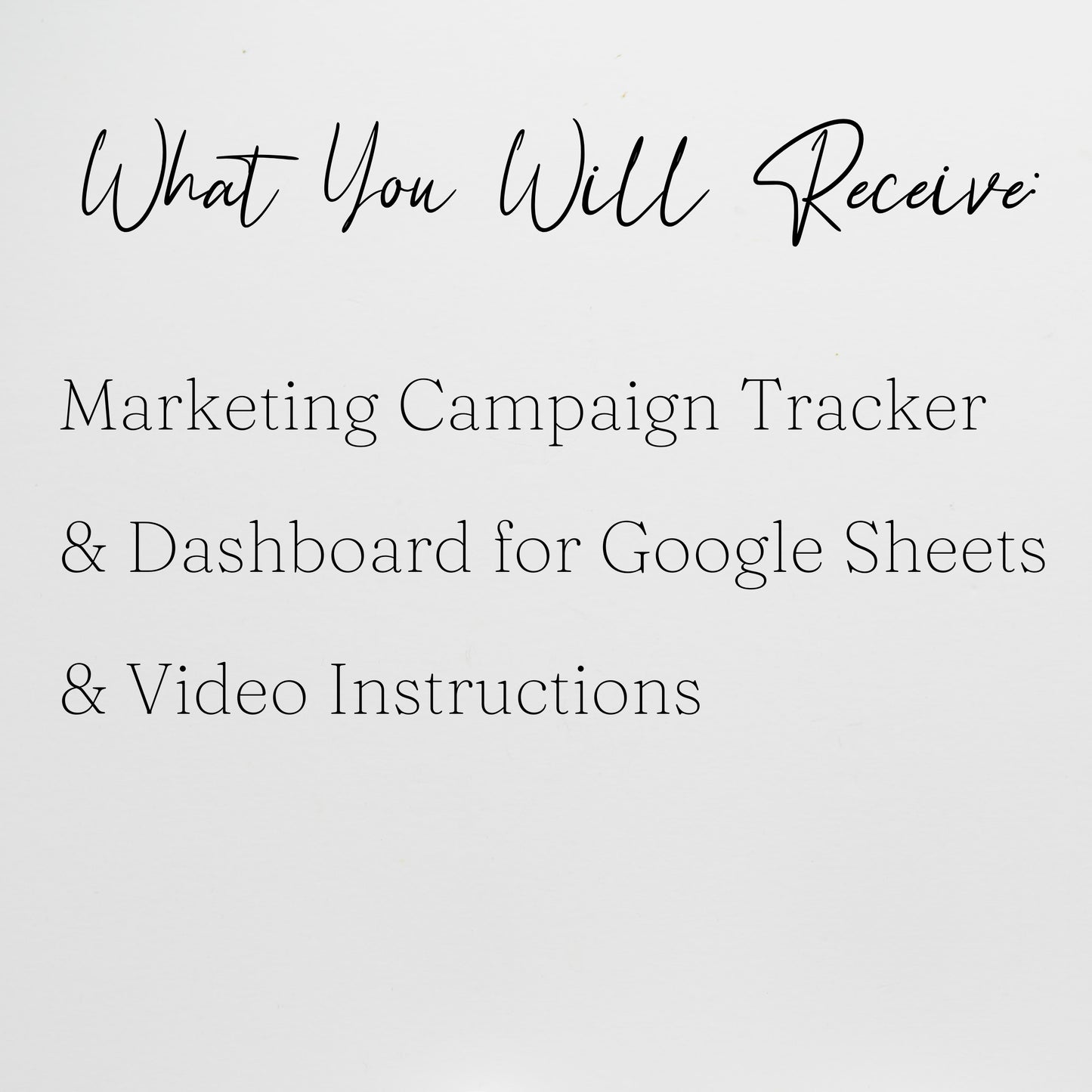 Marketing Campaign Tracker Template Google Sheets