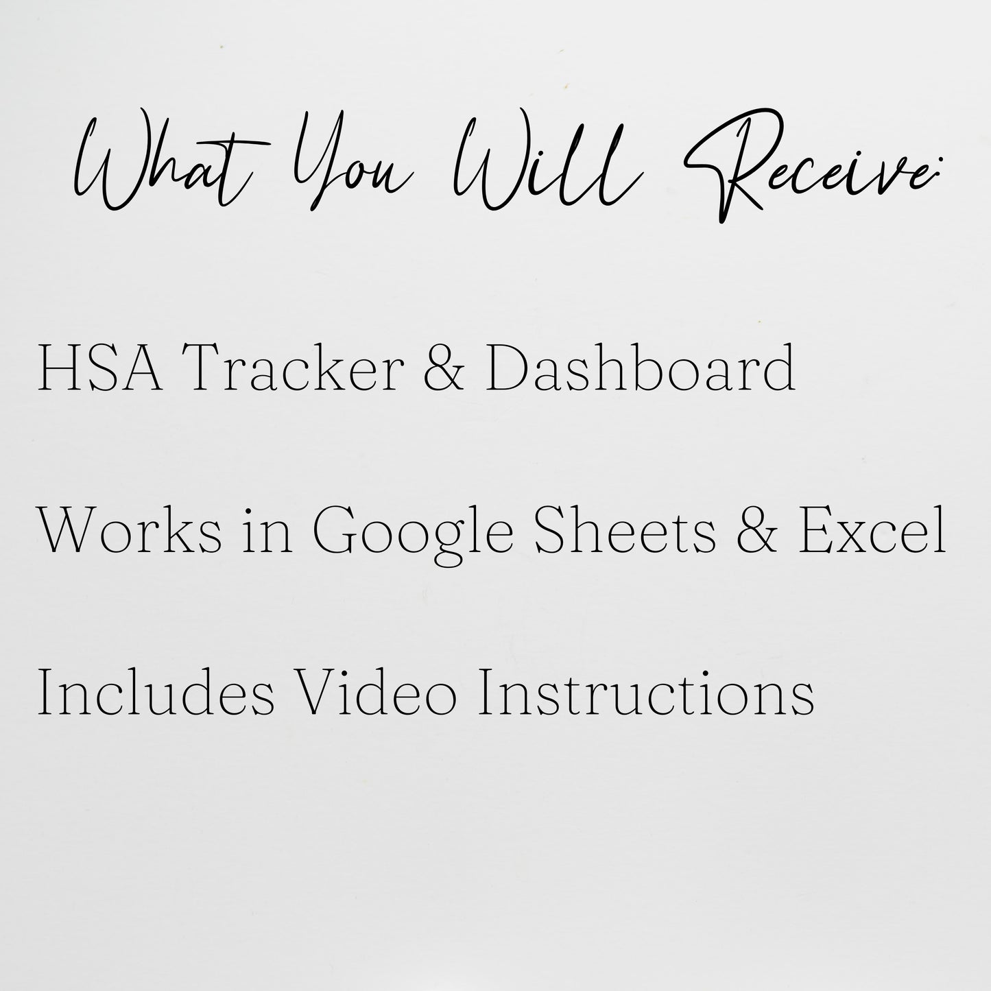 HSA Tracker Template FSA Tracker Google Sheets and Excel Spreadsheet