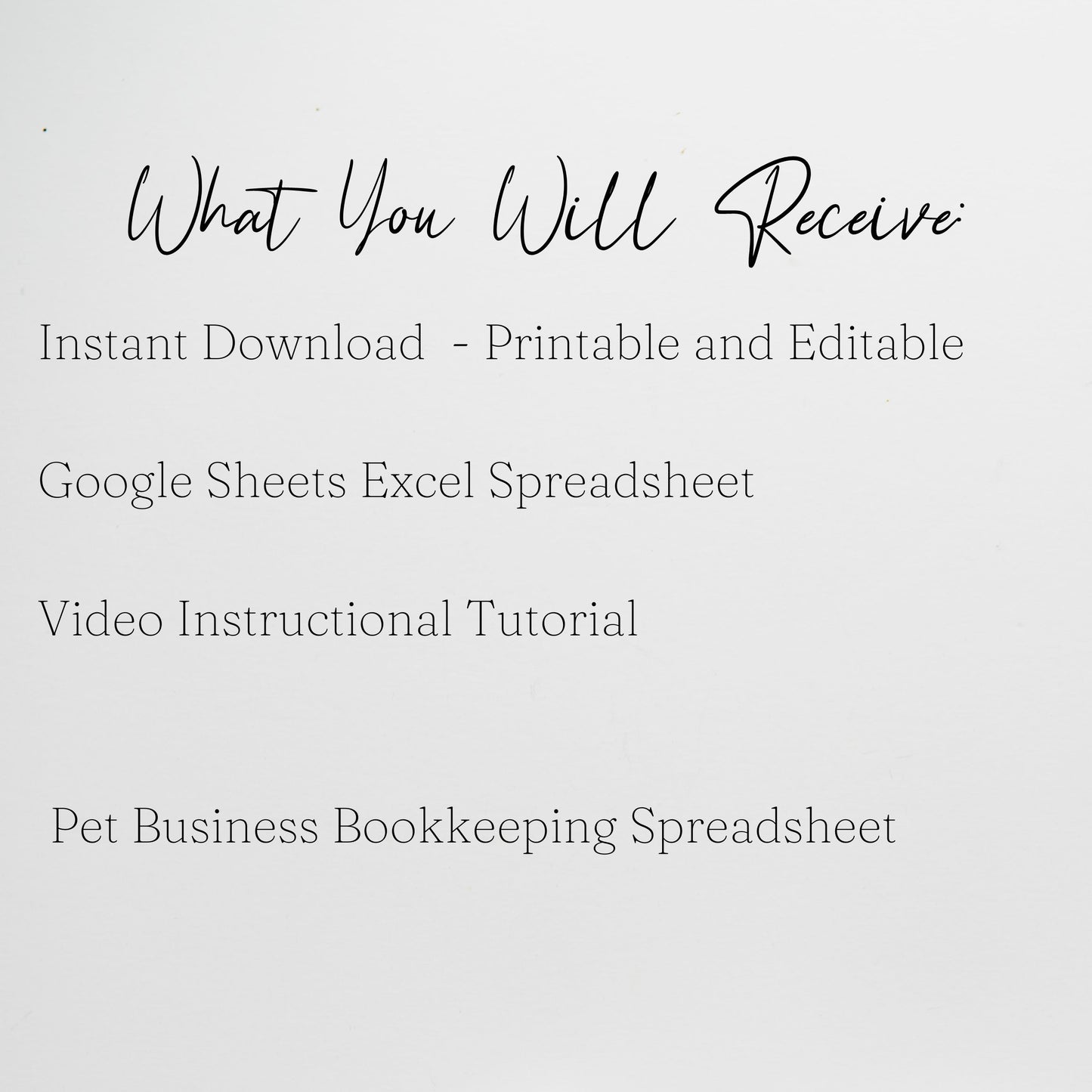 Pet Business Bookkeeping Template Google Sheets Excel Spreadsheet