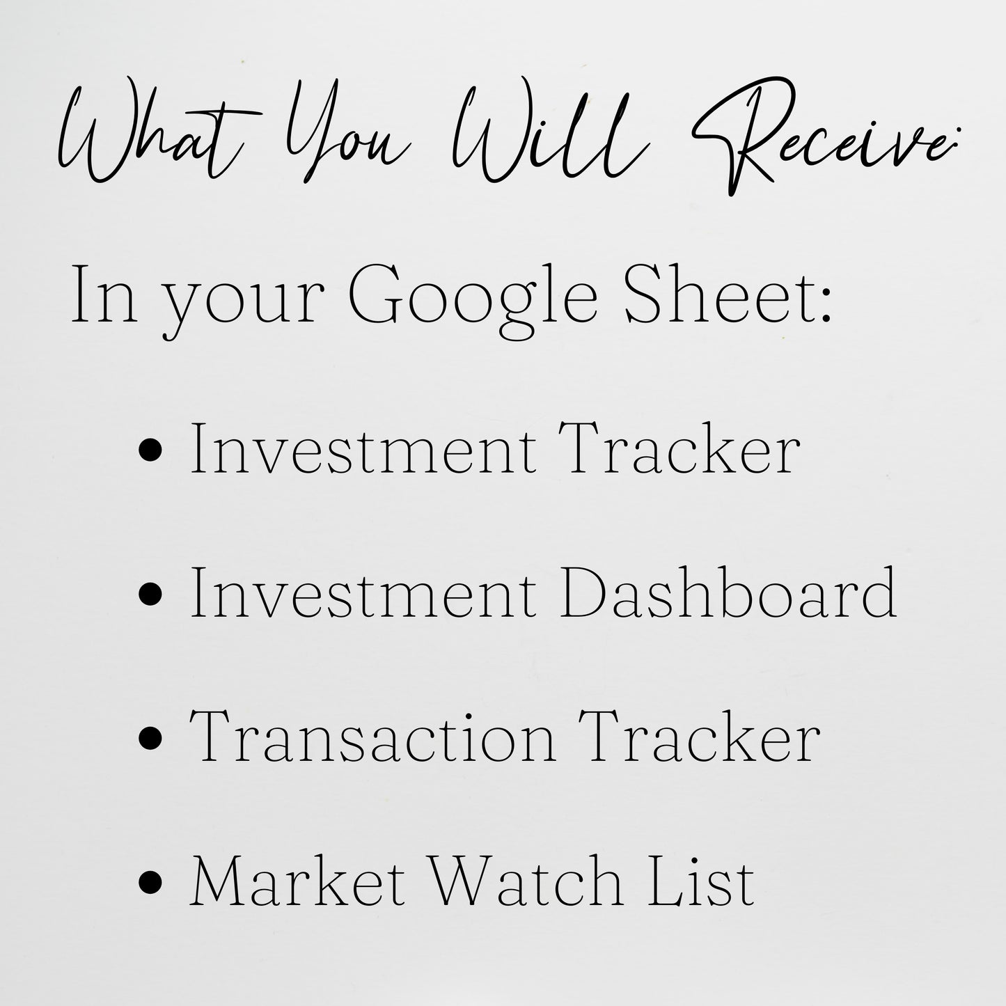 Investment Tracker Template Spreadsheet Google Sheet