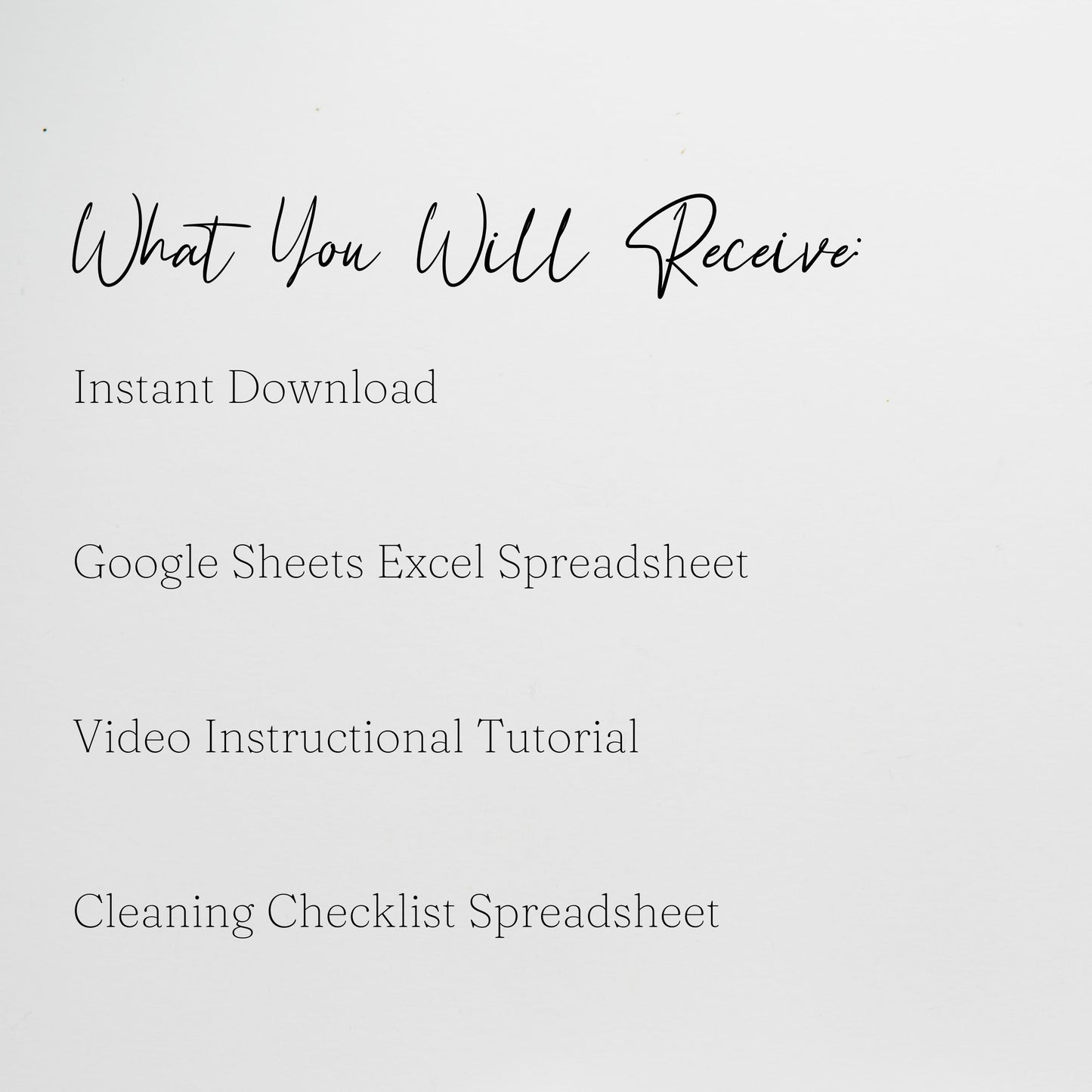 Moving Cleaning Checklist Google Sheet and Excel Spreadsheet