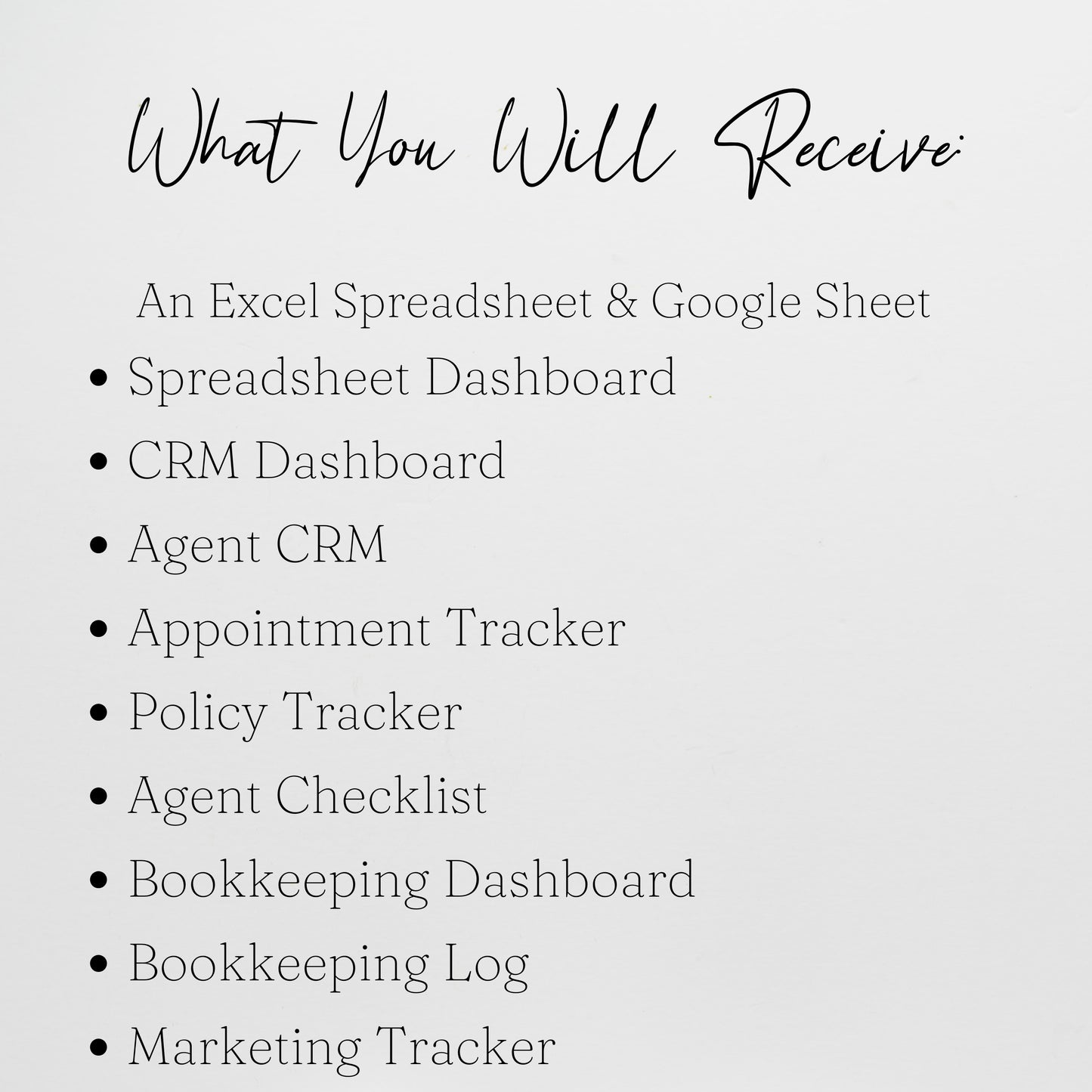 Insurance Agent Business Template Bundle Google Sheet and Excel Spreadsheet