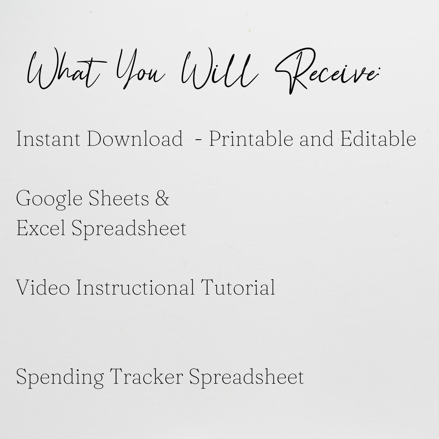 Spending Tracker Google Sheets Template and Excel Spreadsheet