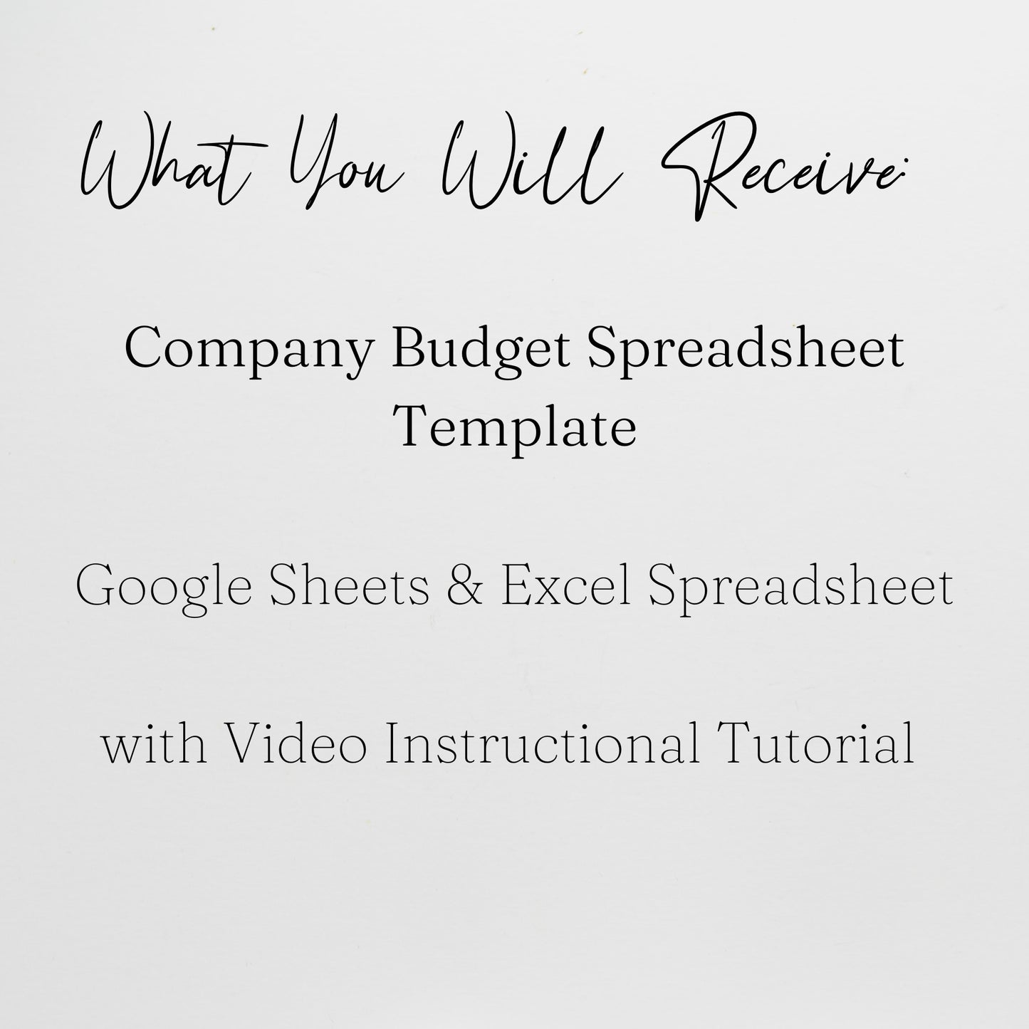 Company Budget Spreadsheet Template Google Sheets and Excel Spreadsheet - Small Business Budgeting