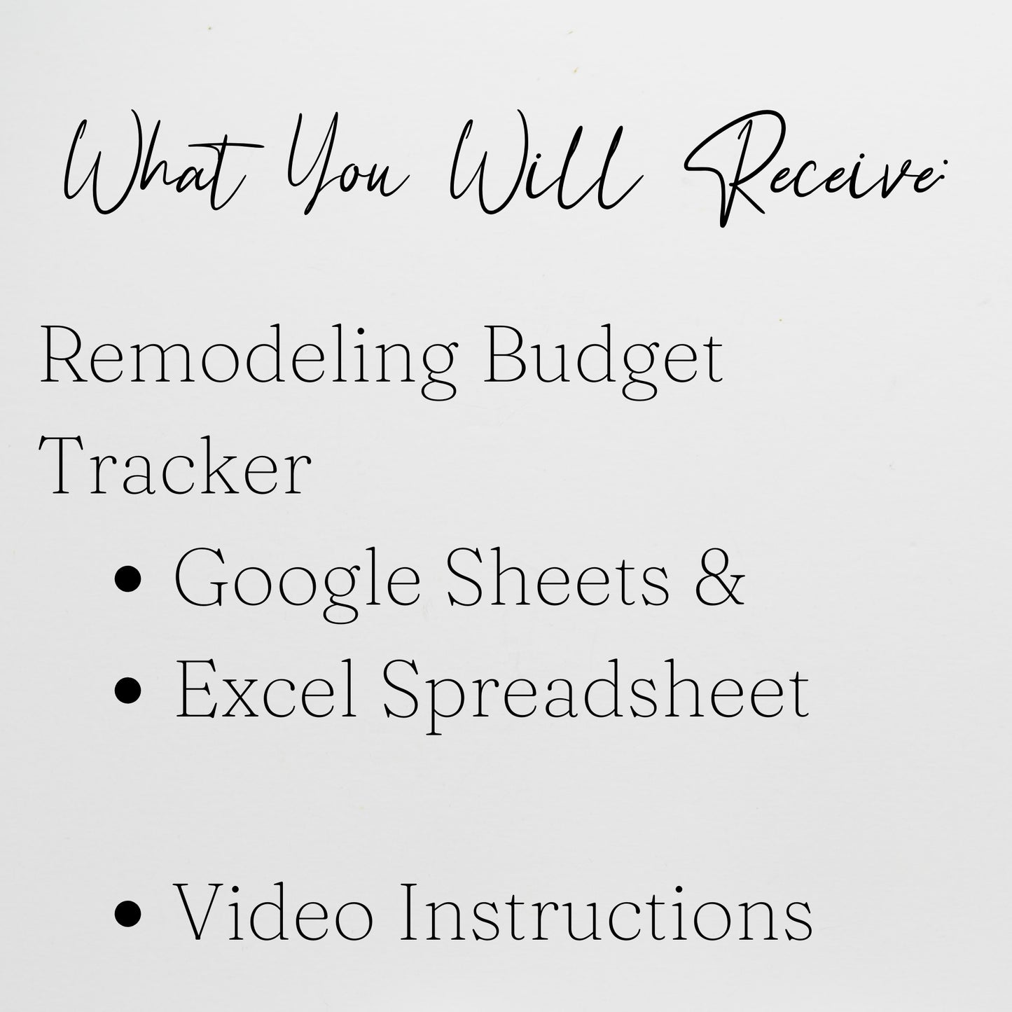 Home Renovation Budget Template Google Sheets and Excel Spreadsheet