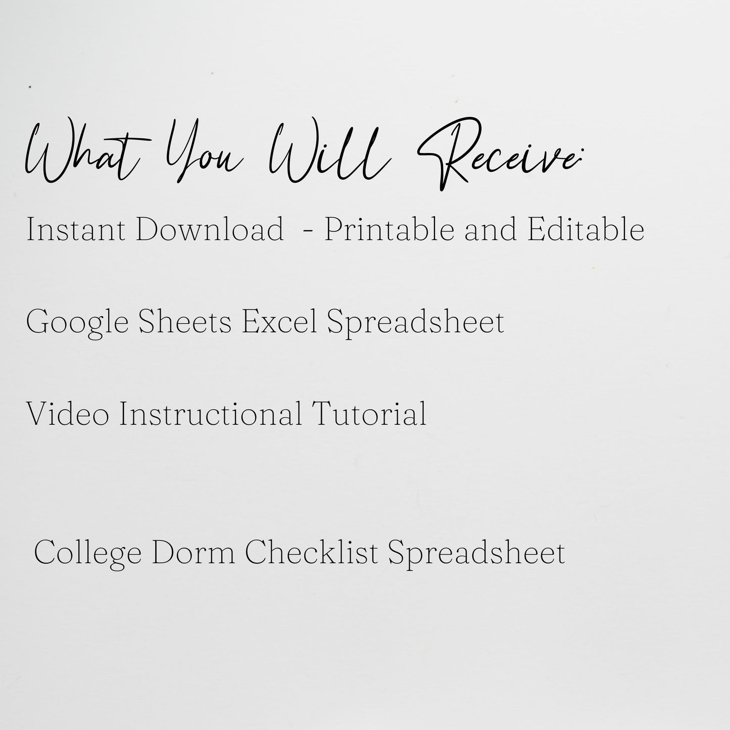 College Dorm Room Essentials Checklist Template Google Sheets Excel Spreadsheet