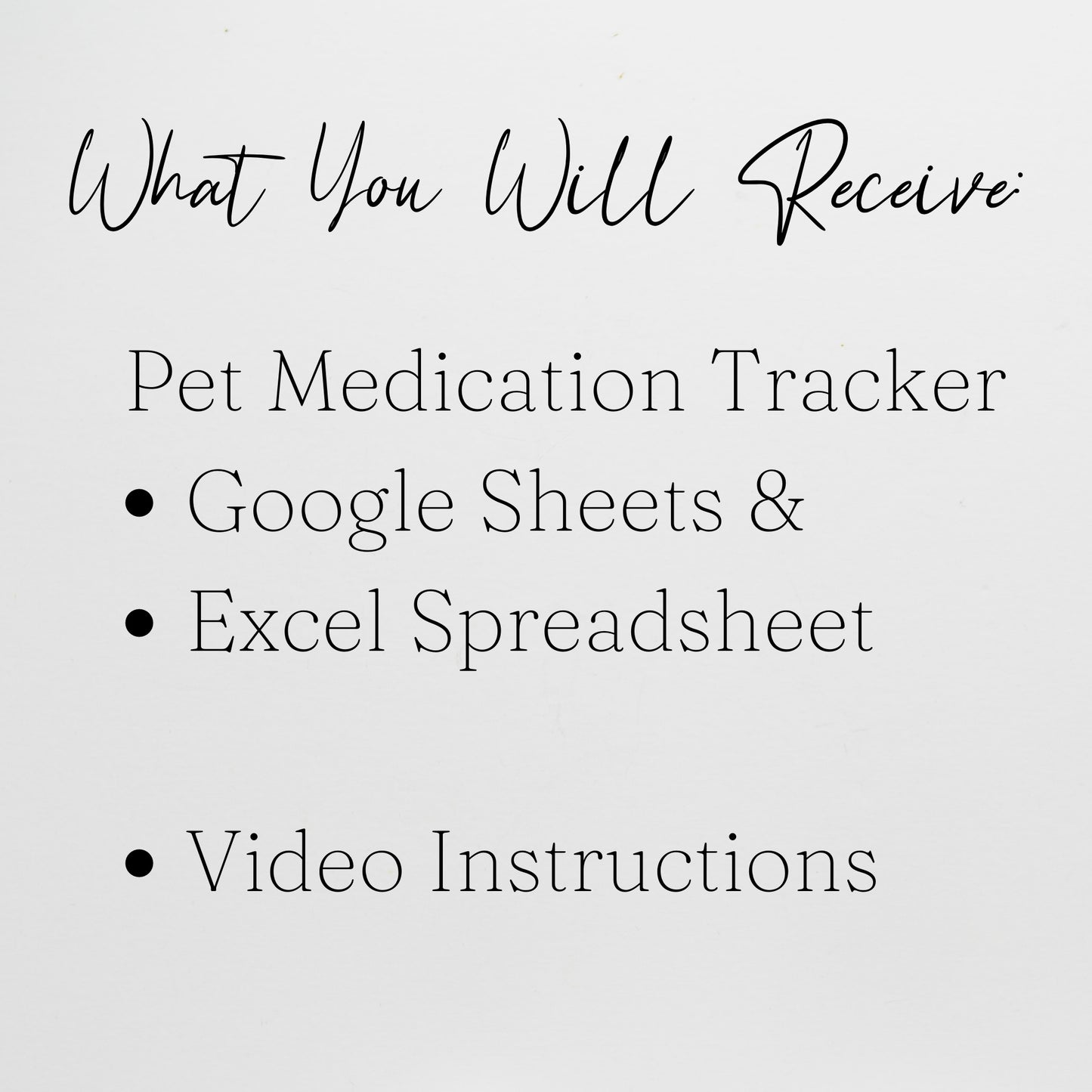 Pet Medication Tracker Template for Google Sheets and Excel Spreadsheet