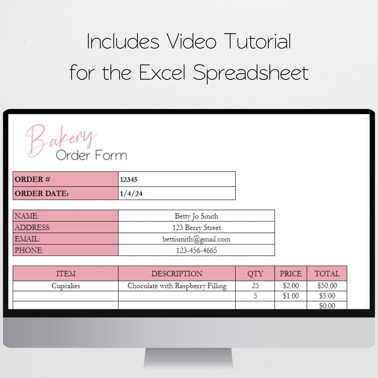 Bakery Business Template Bundle Google Sheet and Excel Spreadsheet