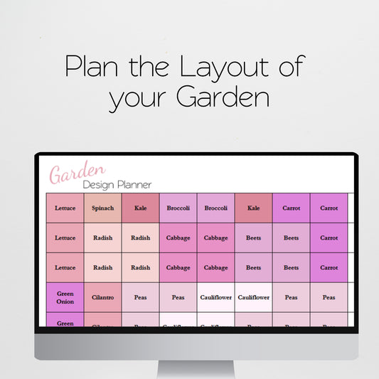 Garden Planner Template Excel Spreadsheet and Google Sheets