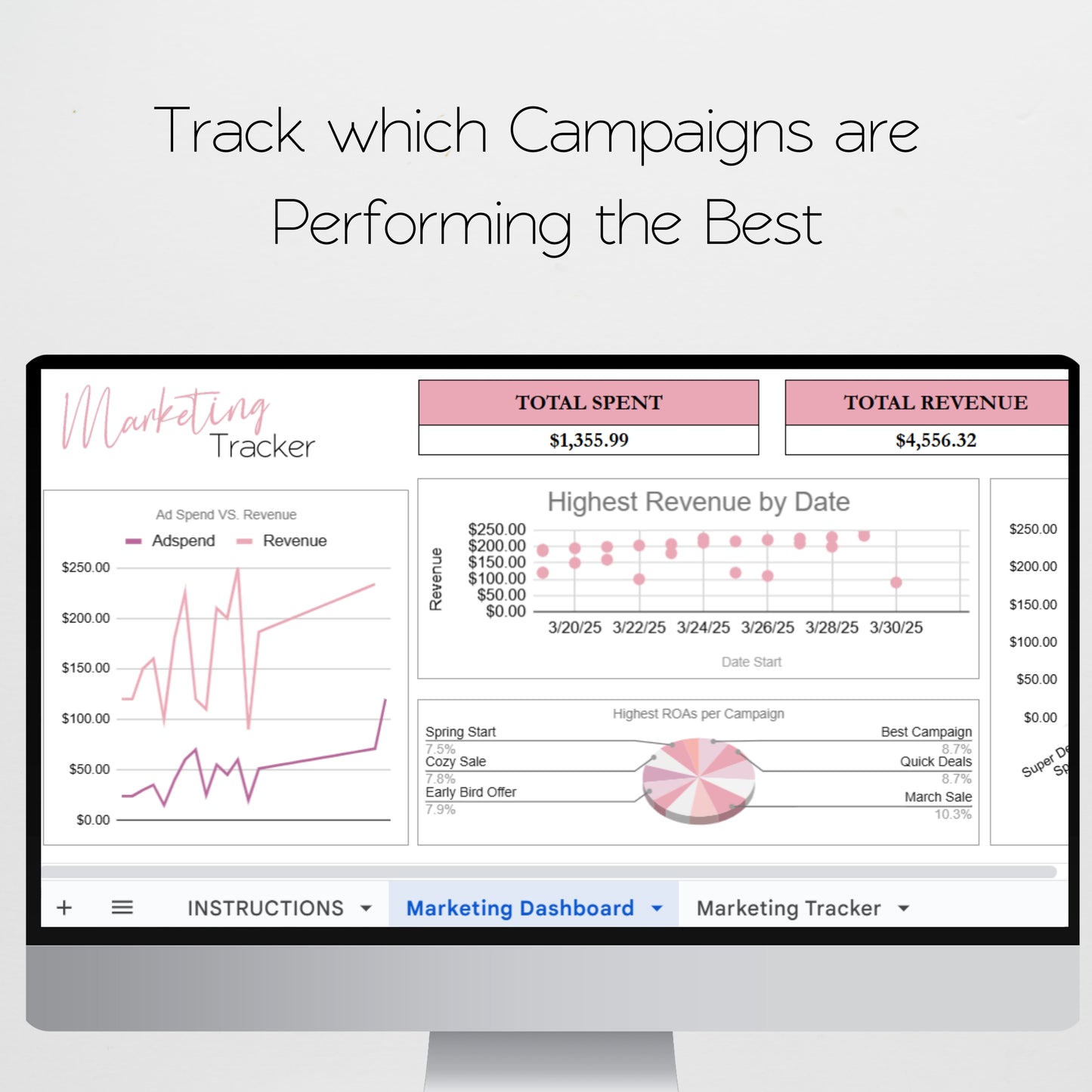 Marketing Campaign Tracker Template Google Sheets