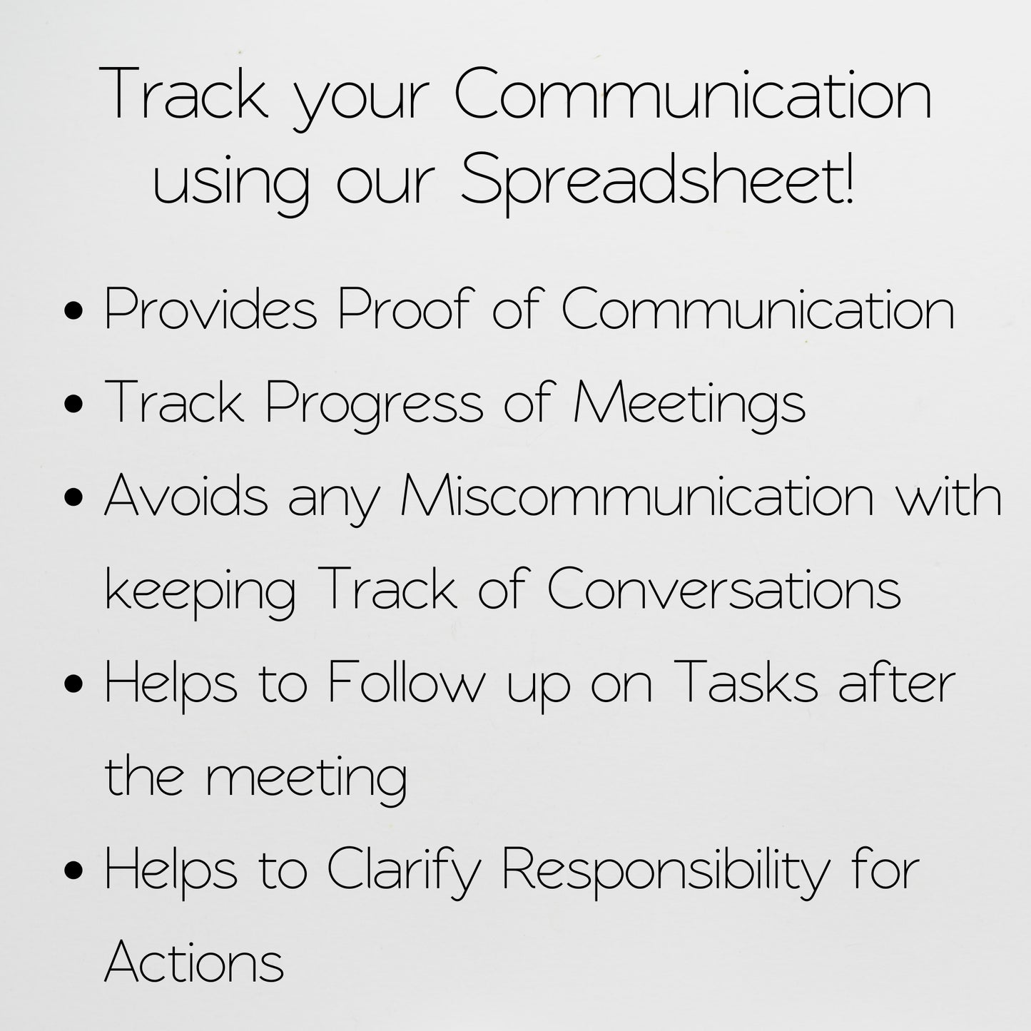 Communication Log Template Google Sheets and Excel Spreadsheet