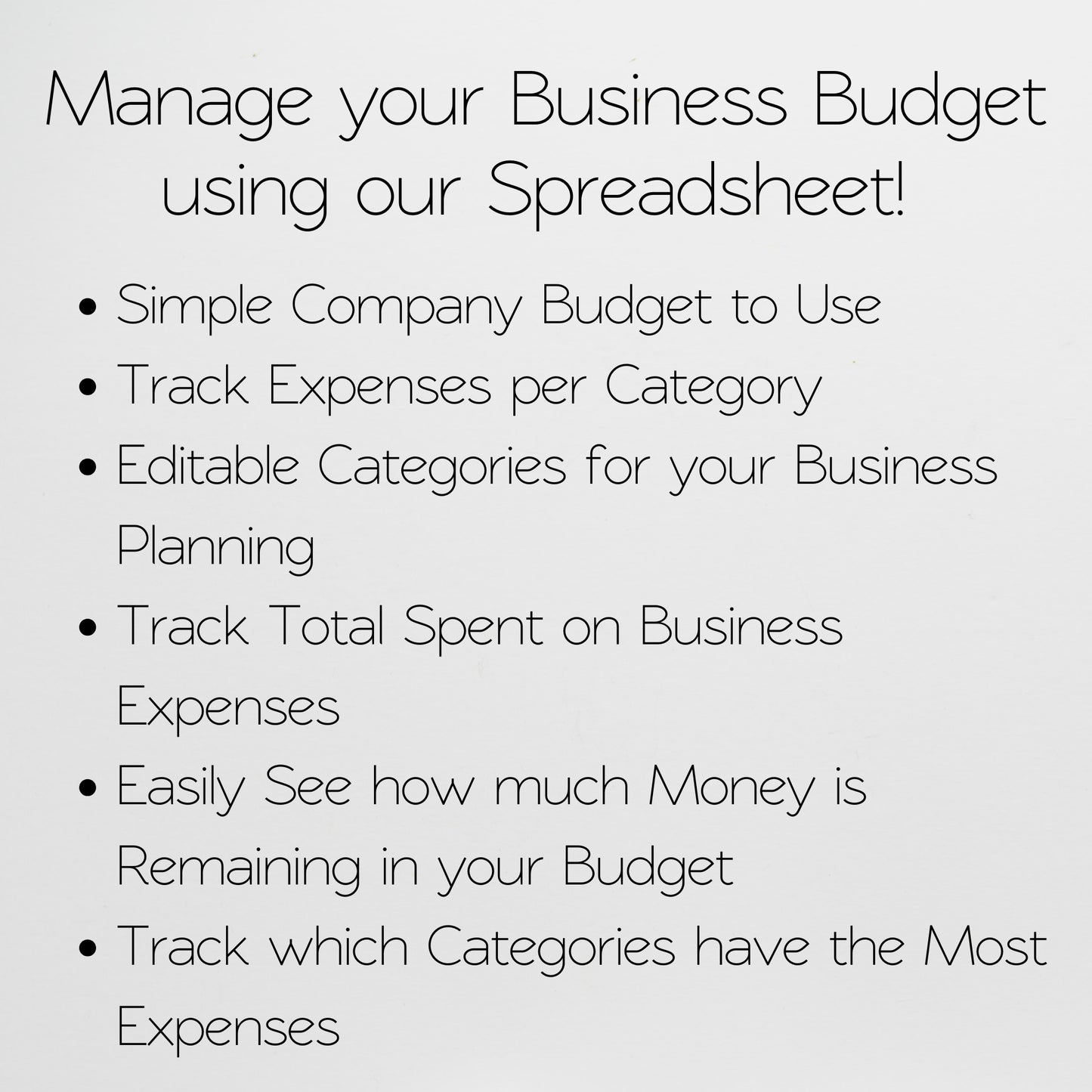 Company Budget Spreadsheet Template Google Sheets and Excel Spreadsheet - Small Business Budgeting