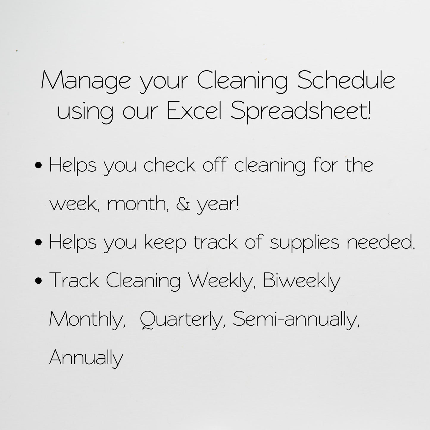 Moving Cleaning Checklist Google Sheet and Excel Spreadsheet