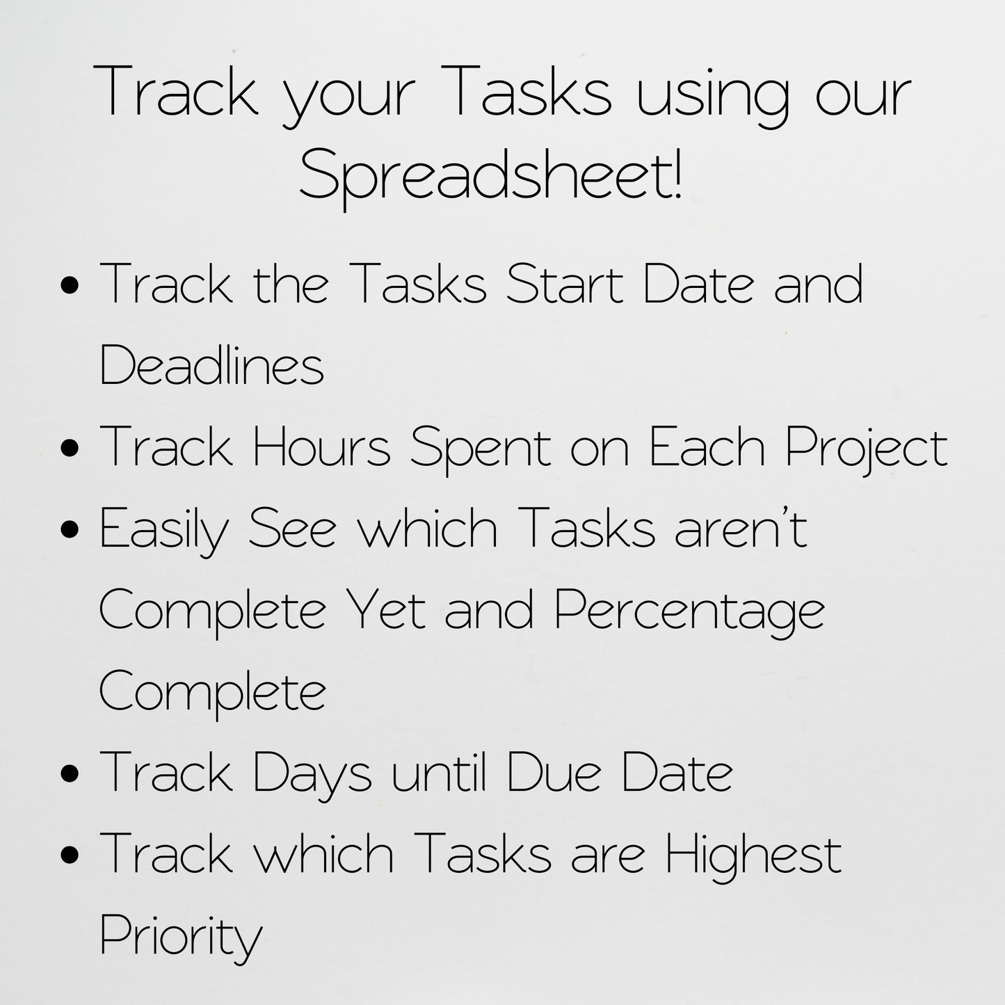 Task Tracker Template Google Sheets and Excel Spreadsheet
