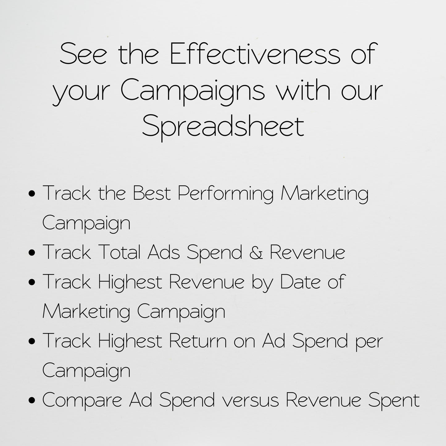 Marketing Campaign Tracker Template Google Sheets