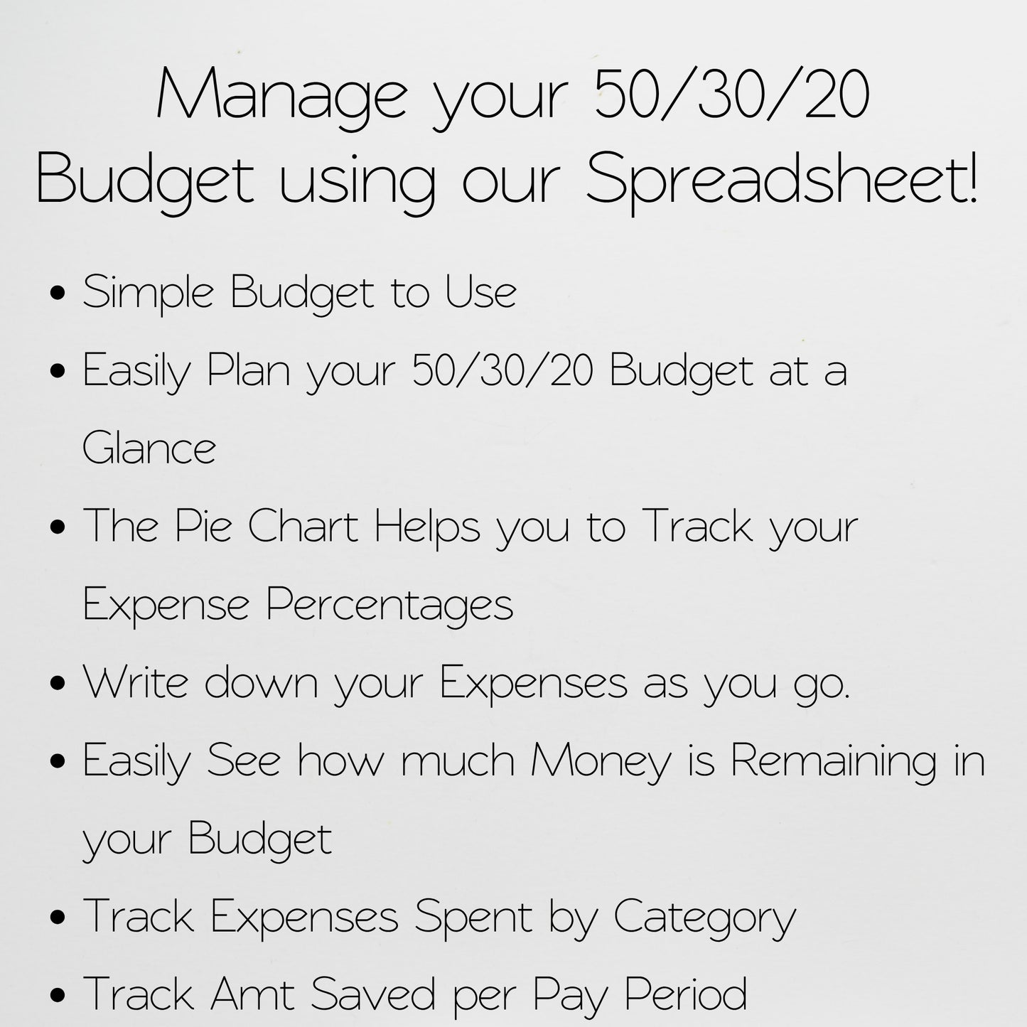 50 30 20 Budget Spreadsheet Template Google Sheets and Excel Spreadsheet