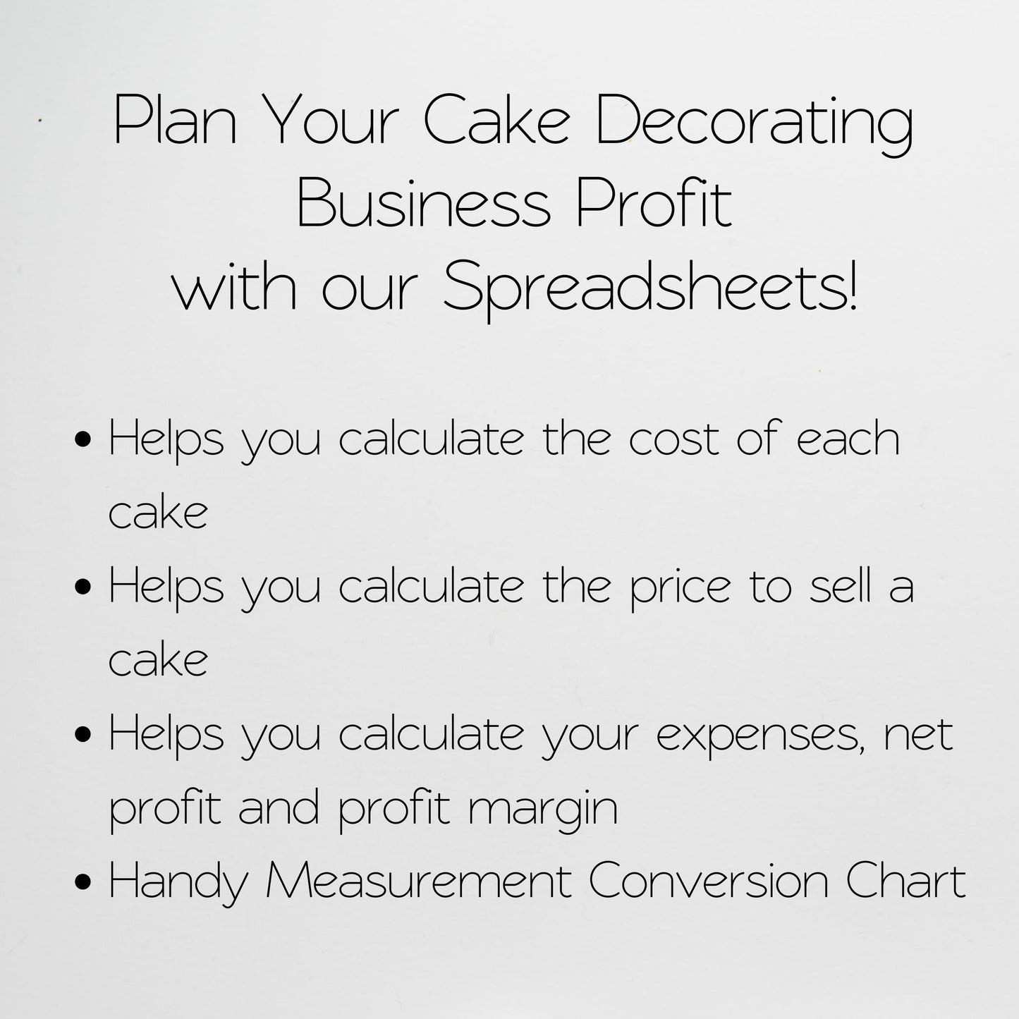 Cake Calculator Template Google Sheets and Excel Spreadsheet