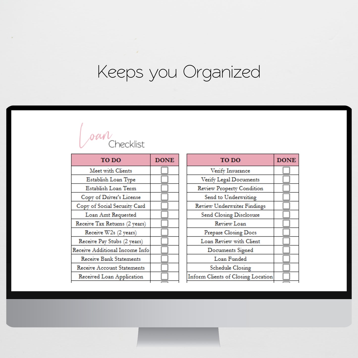 Loan Officer Template Spreadsheet Bundle Google Sheet and Excel Spreadsheet
