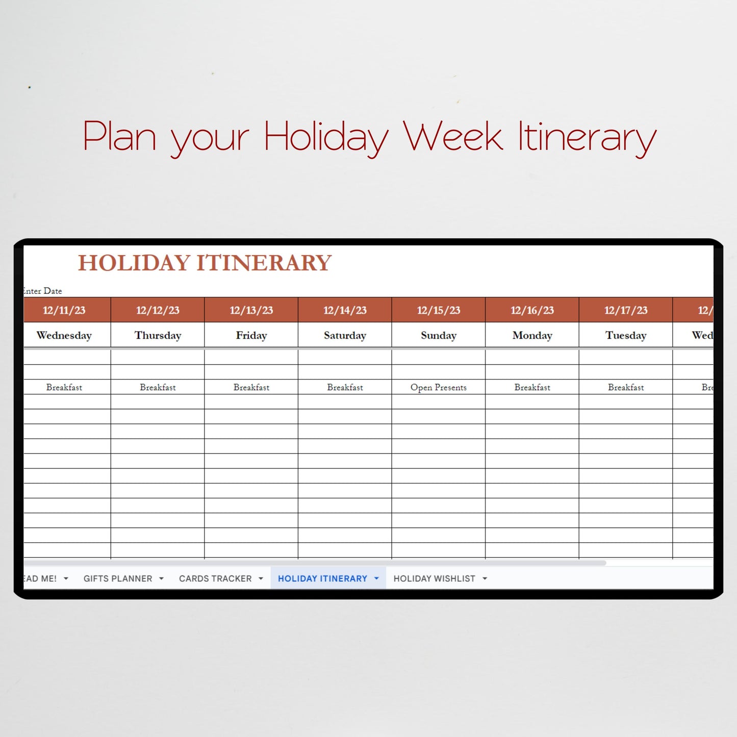 Holiday Gift Tracker Google Sheet, Christmas Planner Spreadsheet, Holiday Presents, Christmas Budget Sheet, Christmas Present Tracking