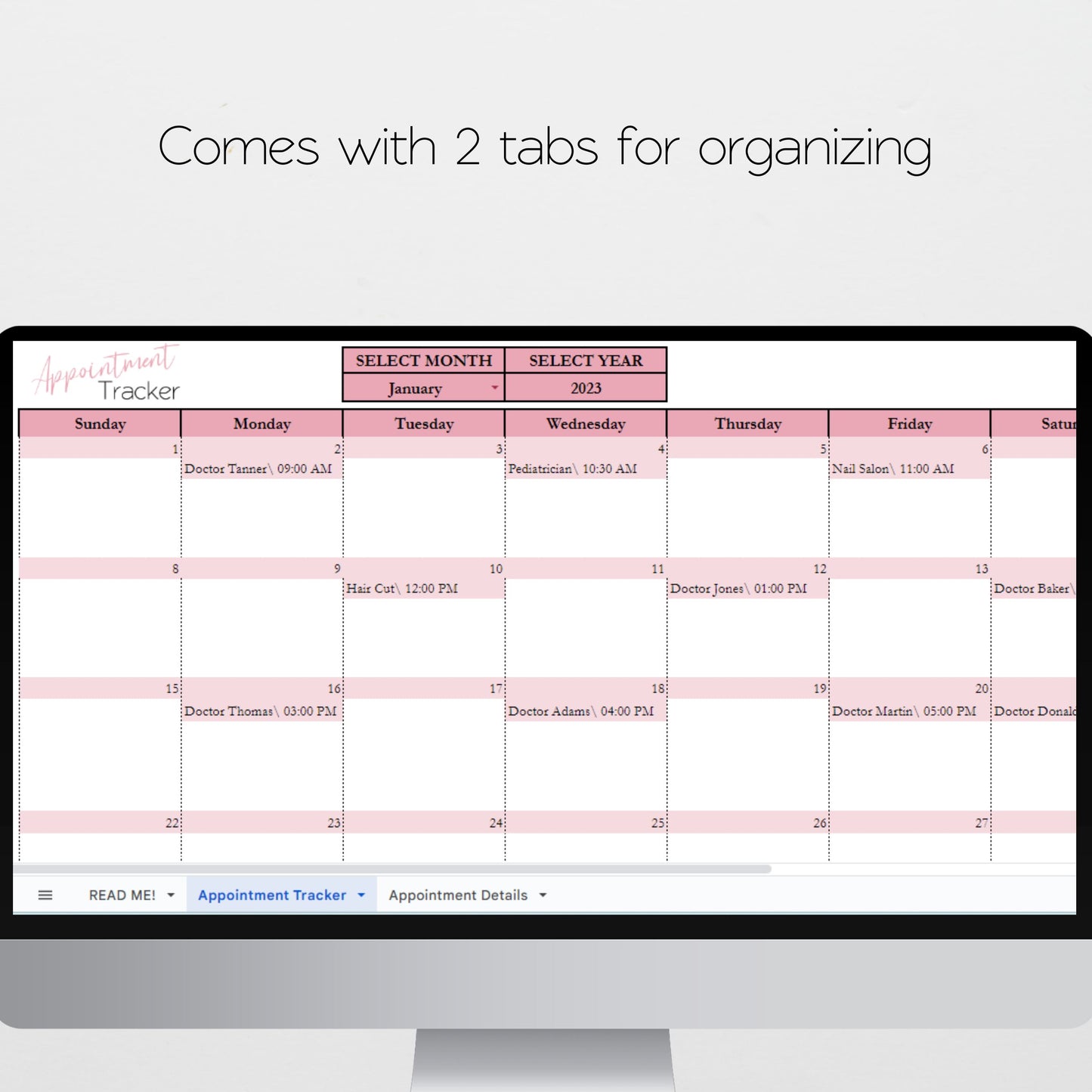 Pet Business Appointment Tracker Google Sheet Excel Spreadsheet