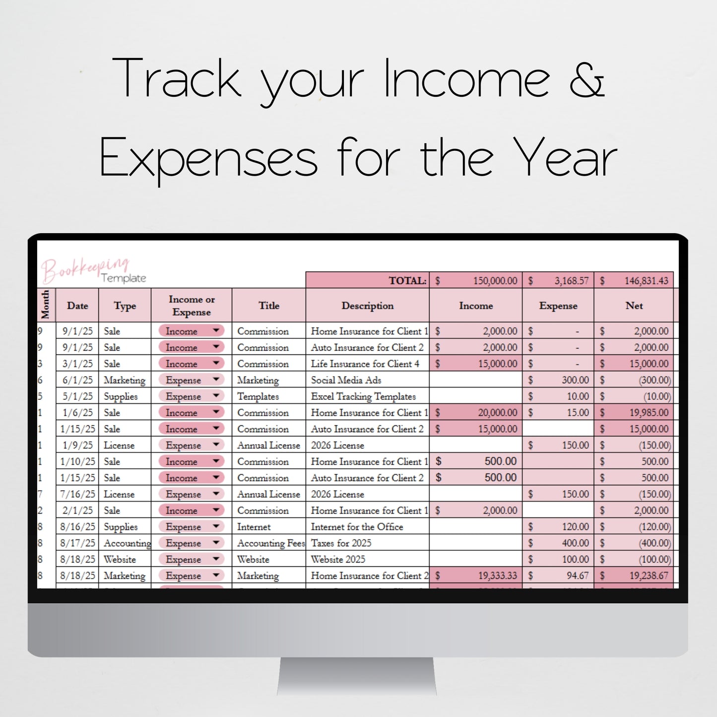 Insurance Agent Business Template Bundle Google Sheet and Excel Spreadsheet