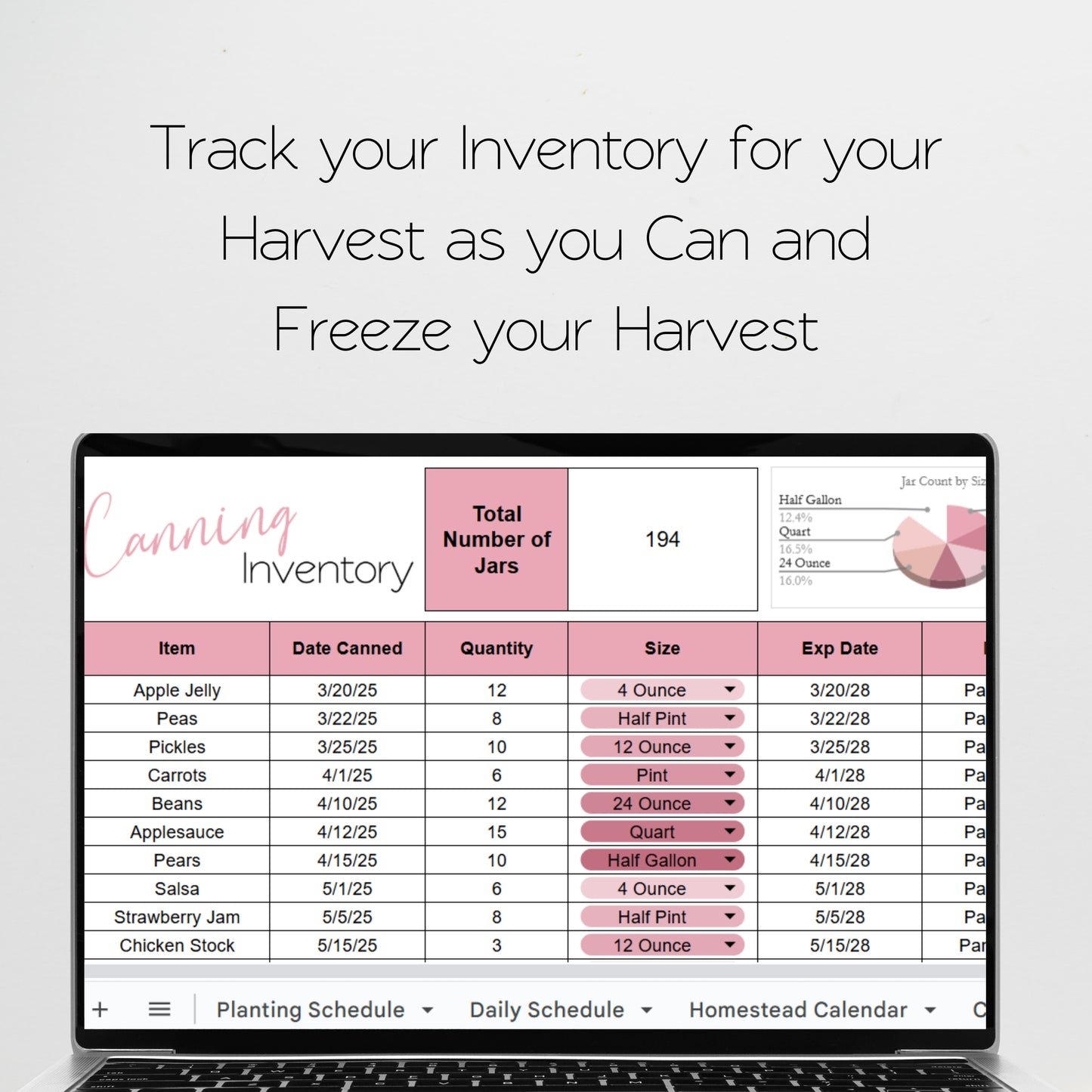 Homestead Planner Template Google Sheet and Excel Spreadsheet