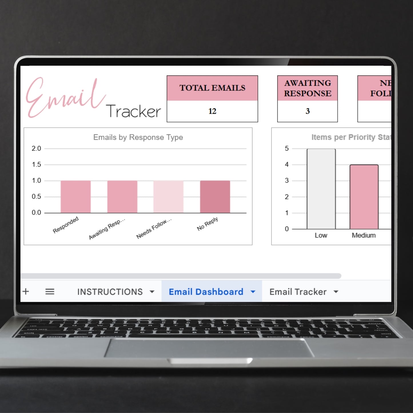 Email Tracker Spreadsheet Template Google Sheets and Excel Spreadsheet