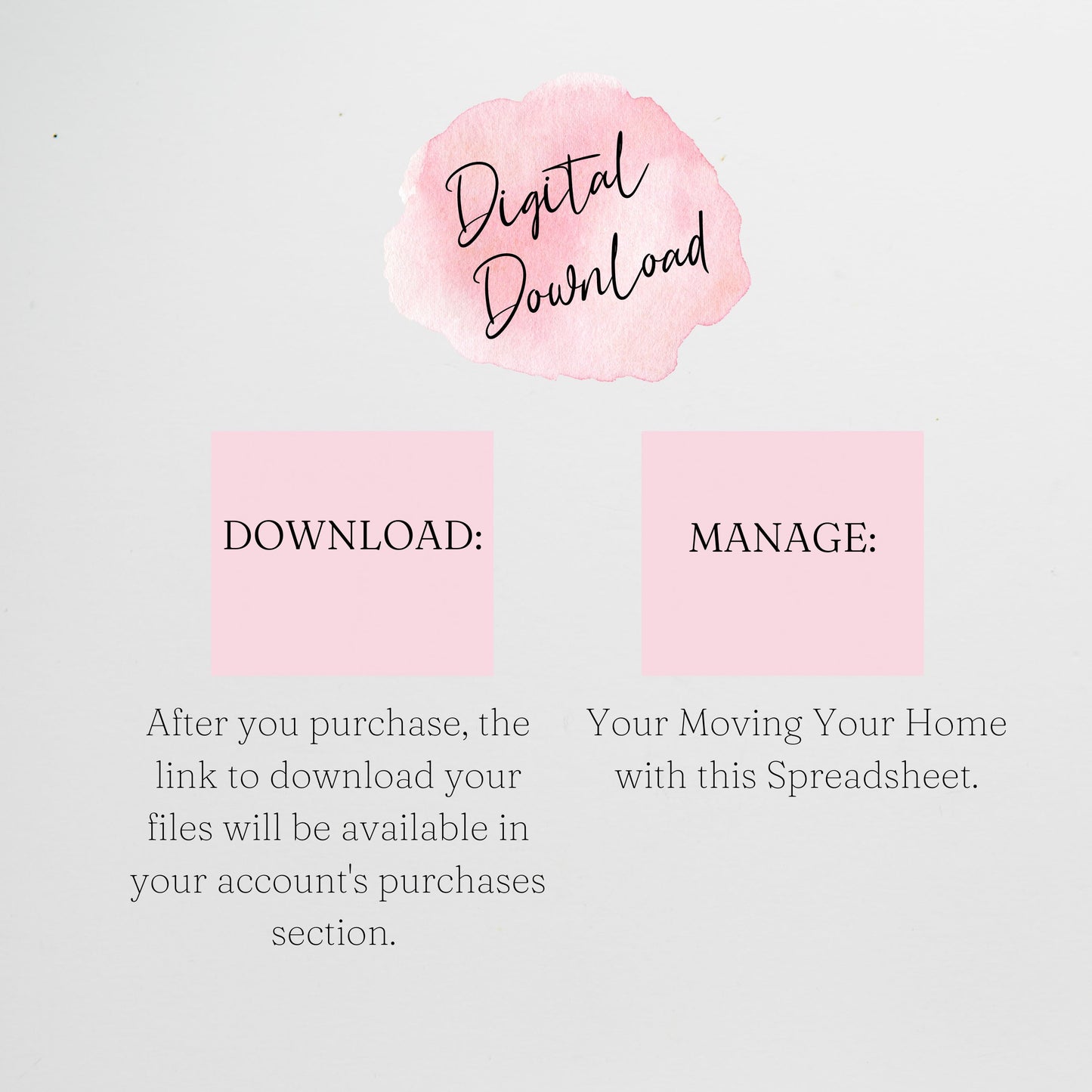 Home Moving Planner Bundle Google Sheet and Excel Spreadsheet