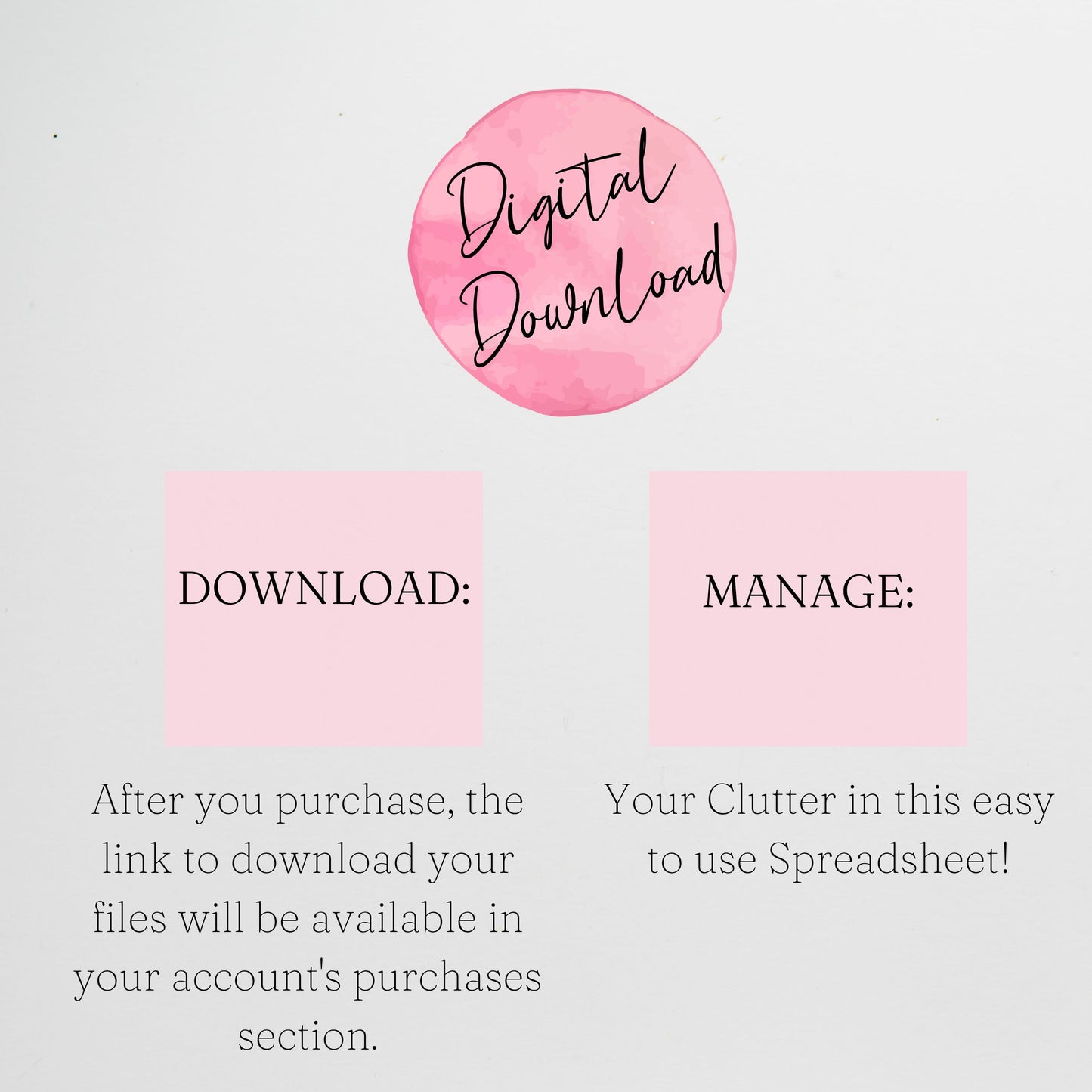 Declutter Checklist Google Sheet