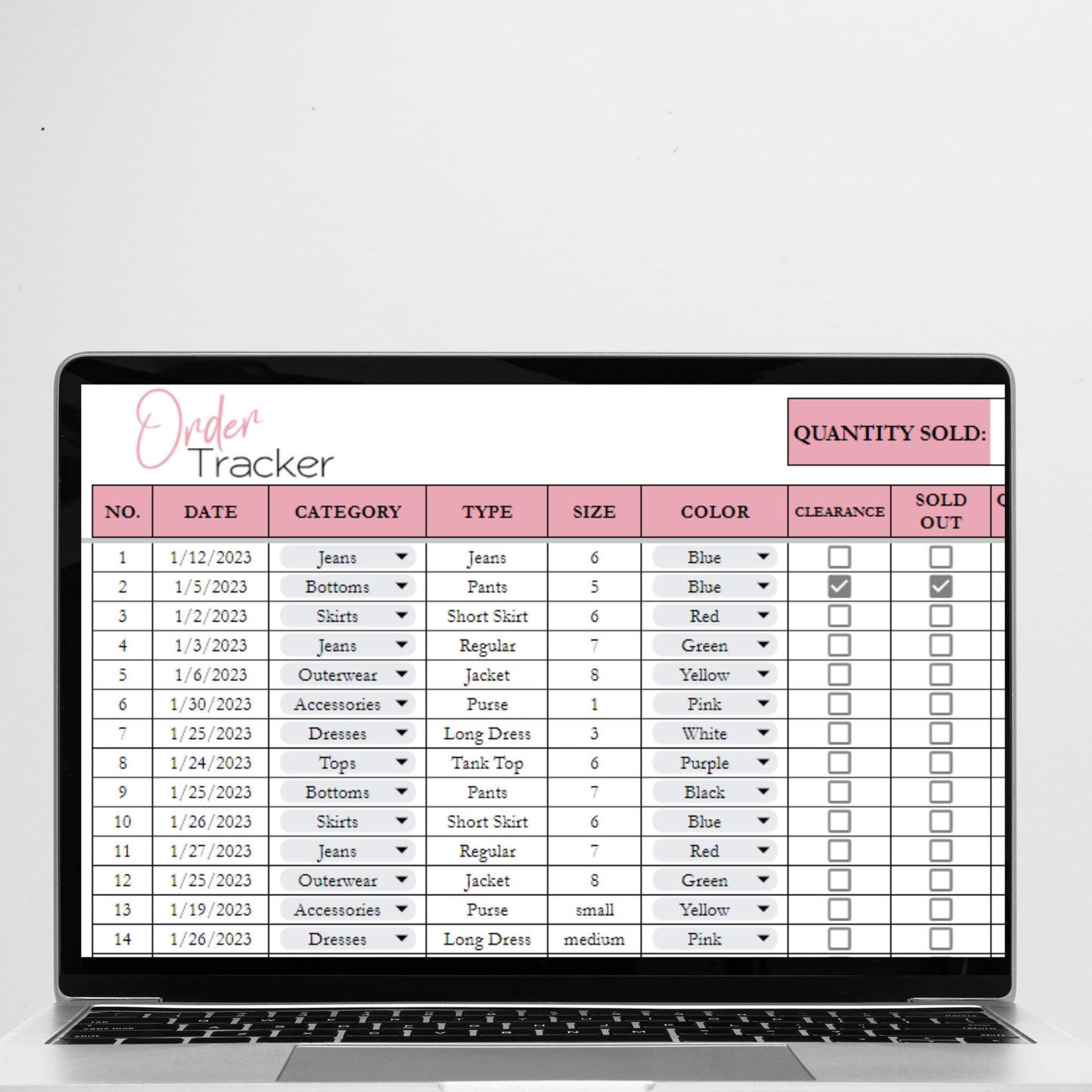 Tshirt Business Bundle Google Sheet and Excel Spreadsheet