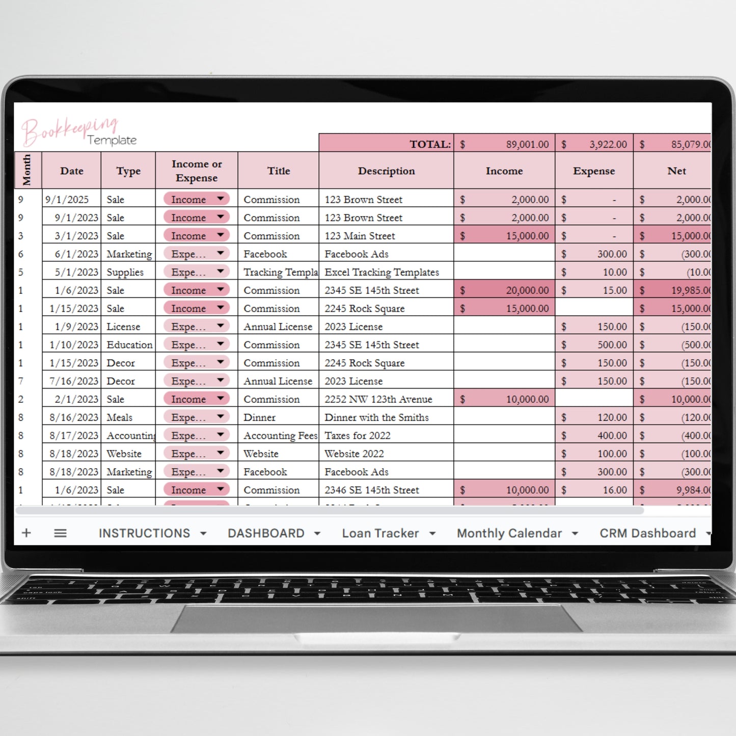 Loan Officer Template Spreadsheet Bundle Google Sheet and Excel Spreadsheet