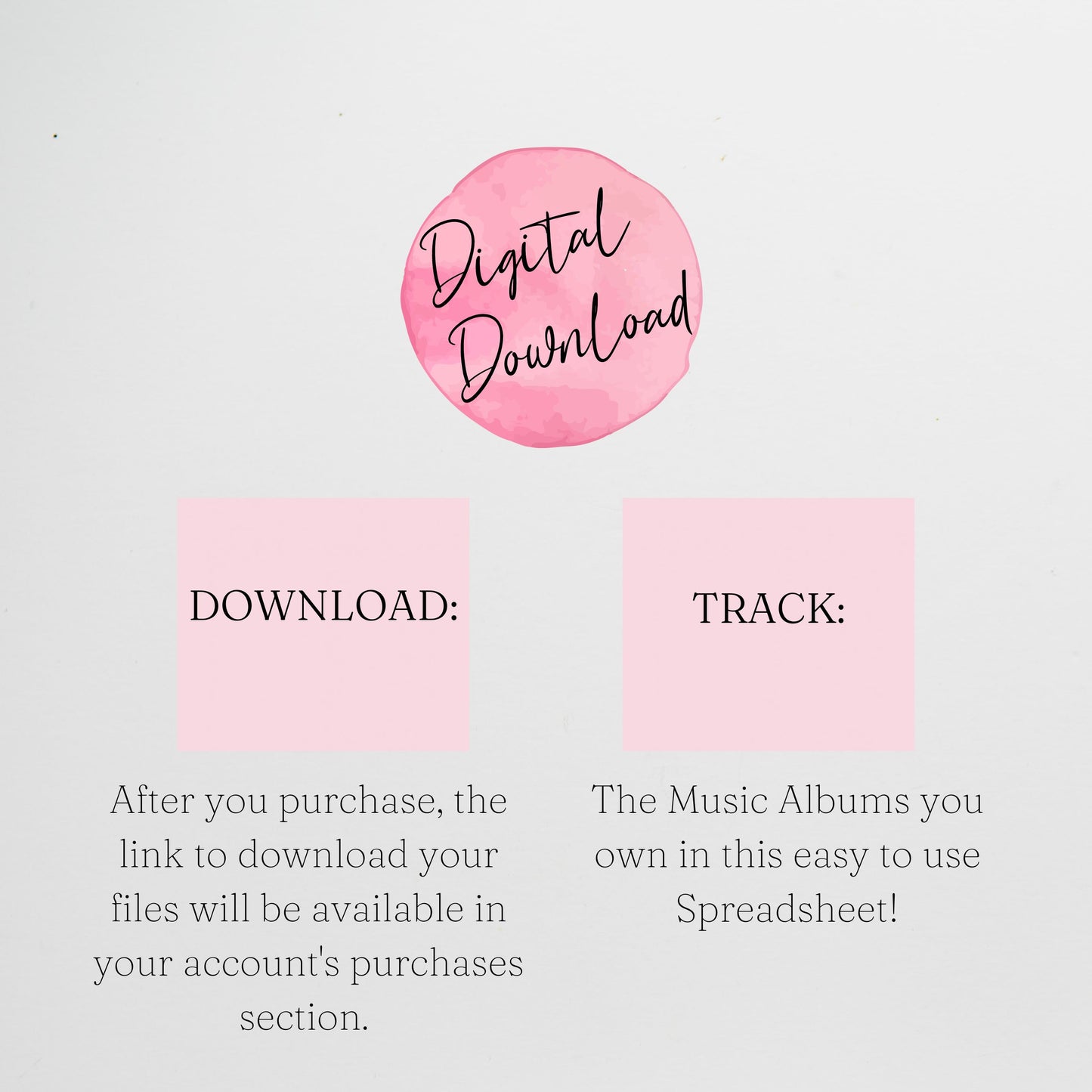 Music Collection Tracker Spreadsheet Google Sheet