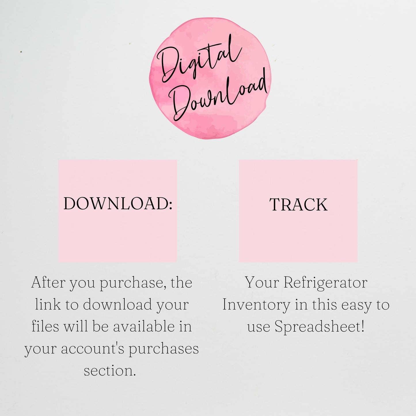Refrigerator Inventory Google Sheet and Excel Spreadsheet
