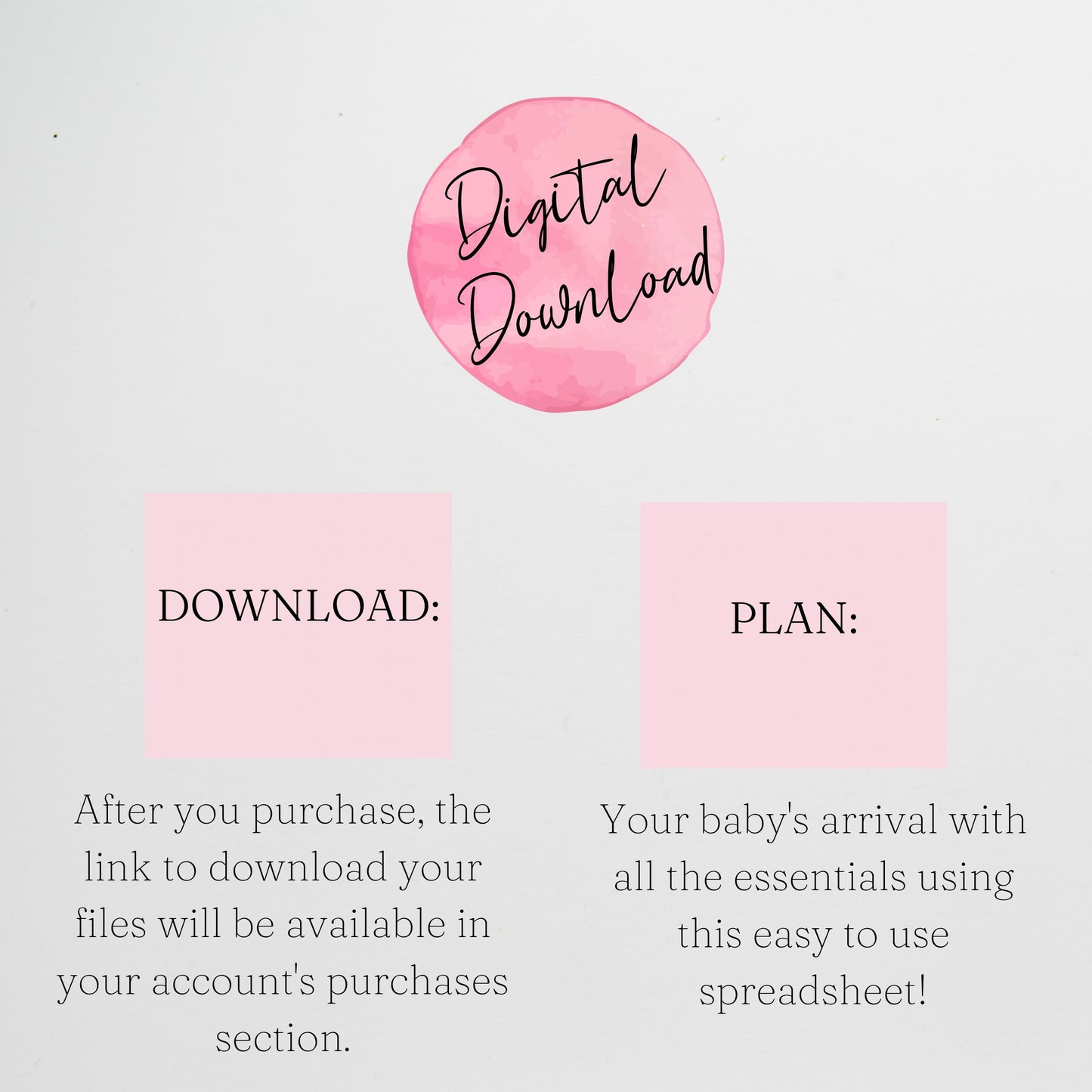 Baby Essentials Checklist Google Sheet