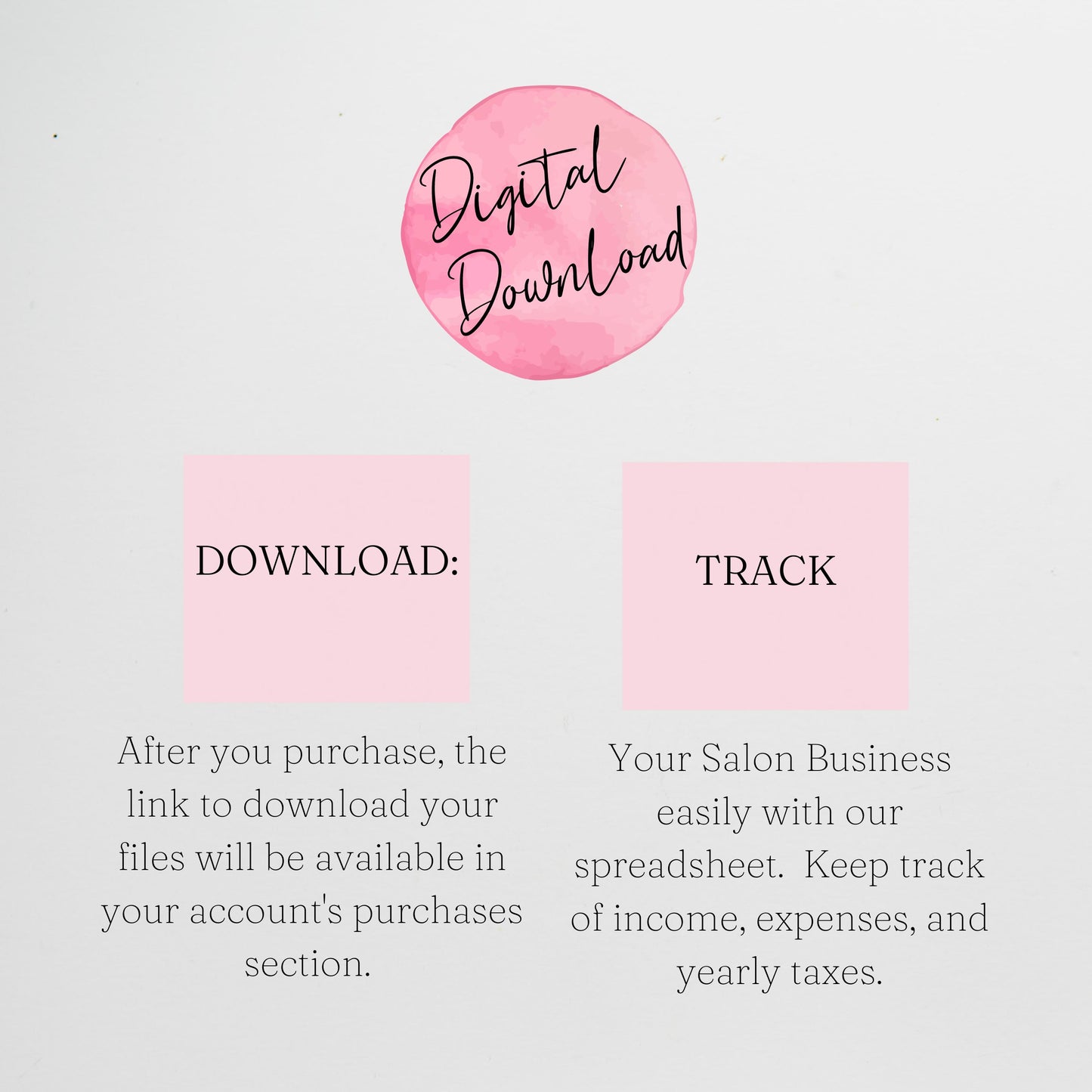 Hair Salon Business Bundle Template Google Sheets Excel Spreadsheet