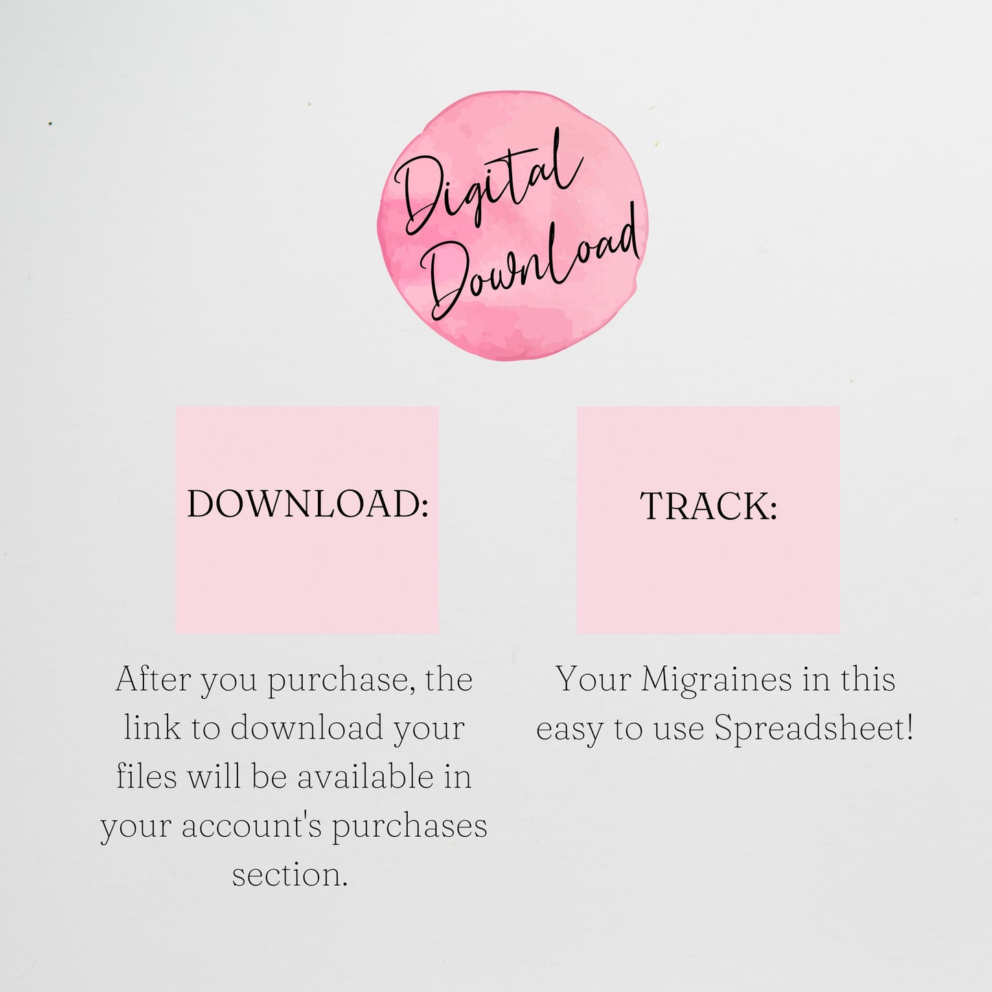 Migraine Tracker Google Sheet and Excel Spreadsheet