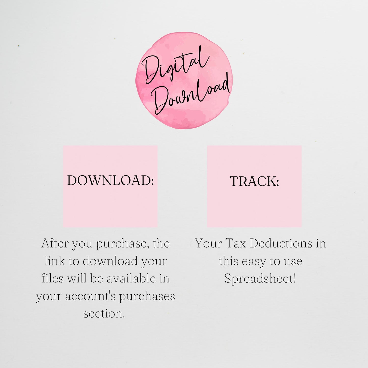 Tax Deduction Google Sheet and Excel Spreadsheet
