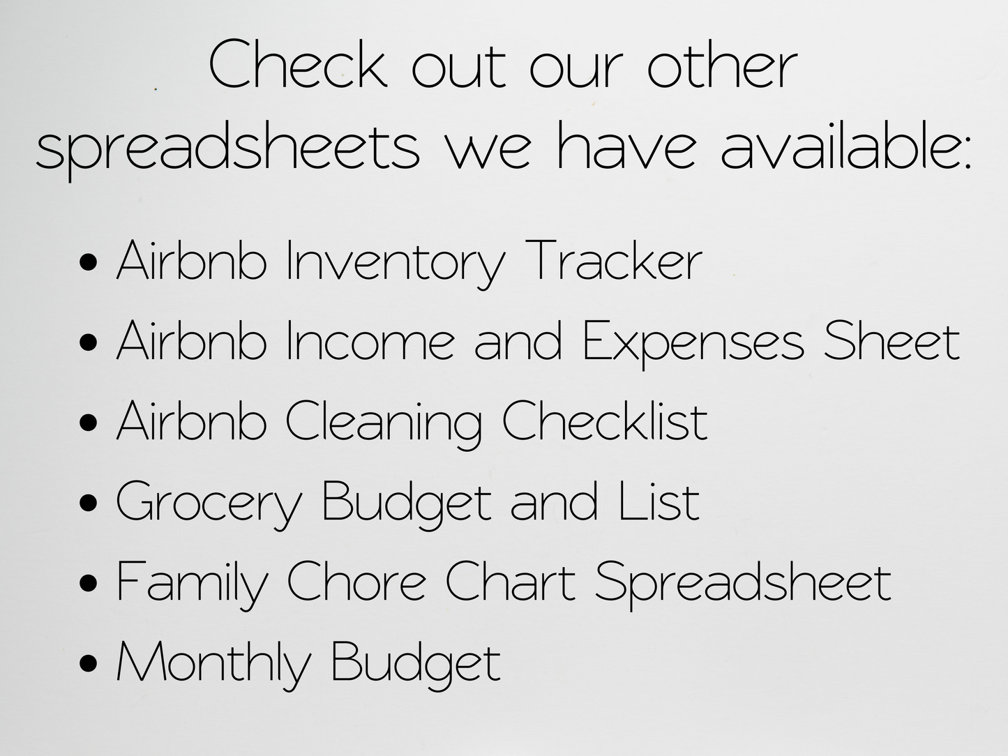 Airbnb Provider Checklist Template Google Sheets Excel Spreadsheet