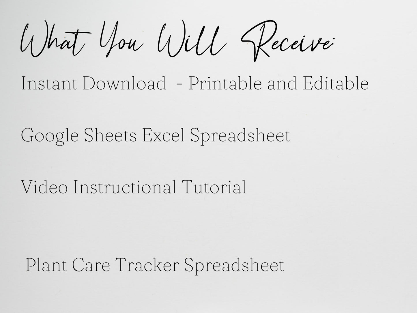 Plant Care Tracker Template Excel Spreadsheet Google Sheets