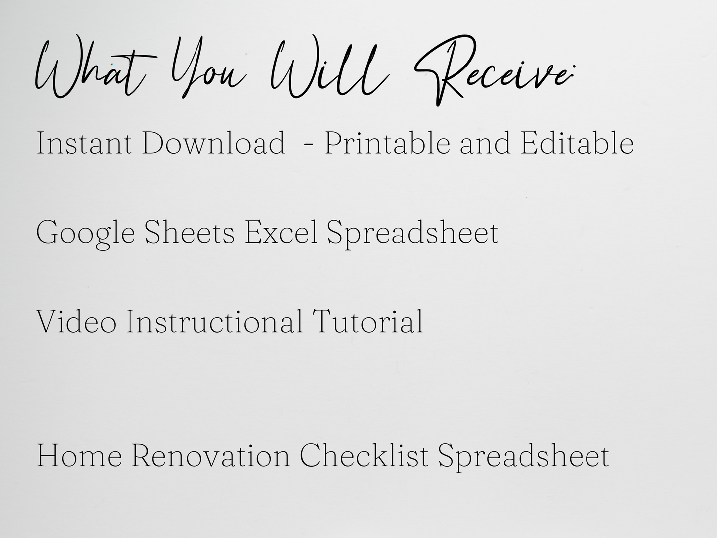 Home Renovation Checklist Template Google Sheets Excel Spreadsheet