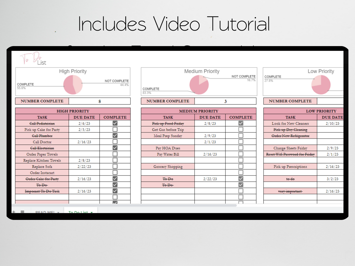 To Do List Template Google Sheets Excel Spreadsheet