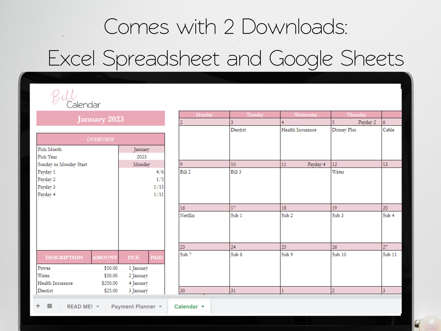 Ultimate Financial Planner Template Google Sheets Excel Spreadsheet