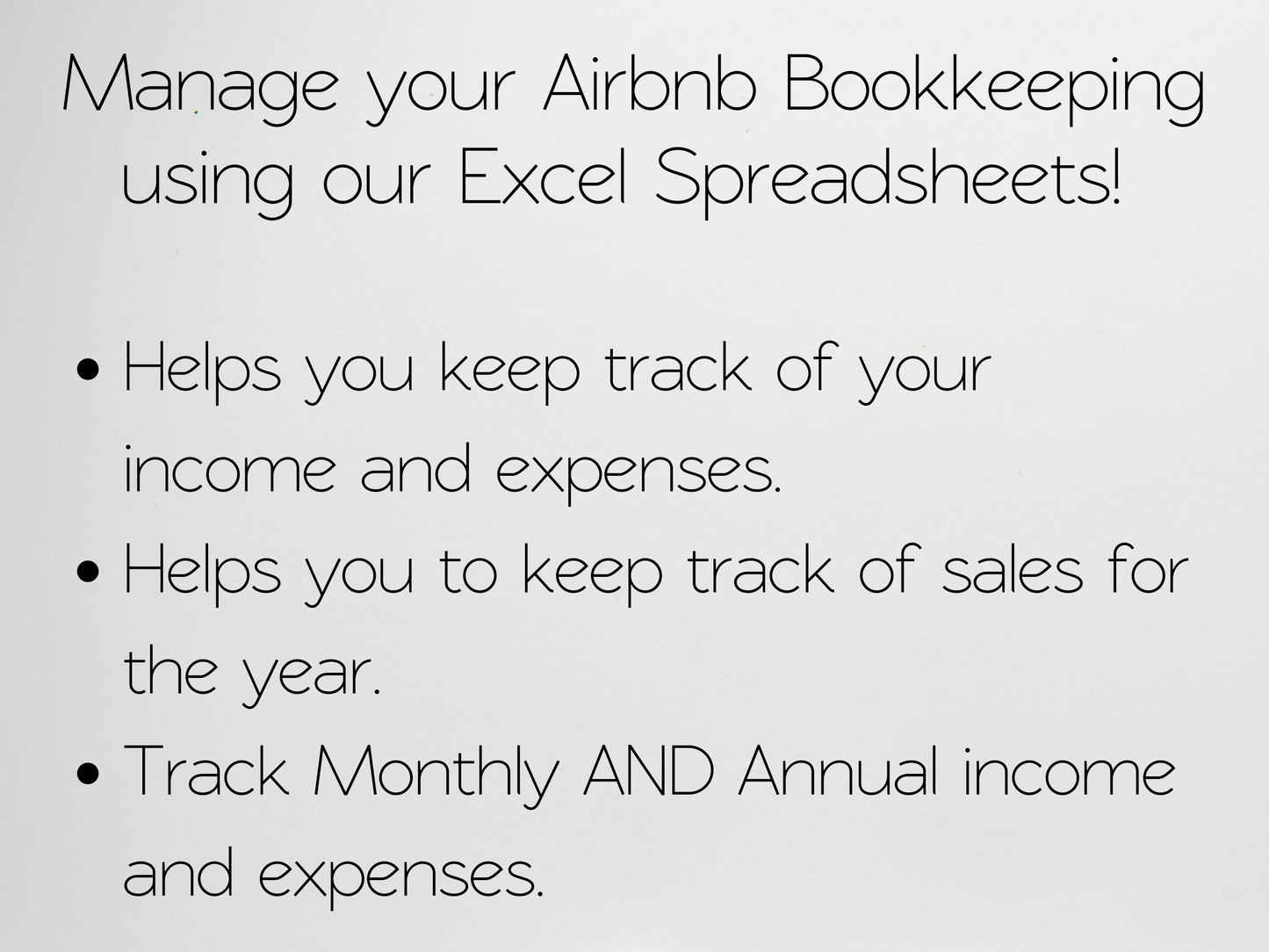 Airbnb Income and Expenses  Template Google Sheets Excel Spreadsheet